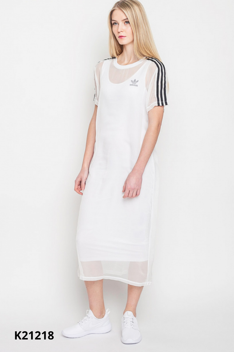 Váy ADIDAS hai dây trắng phối voan