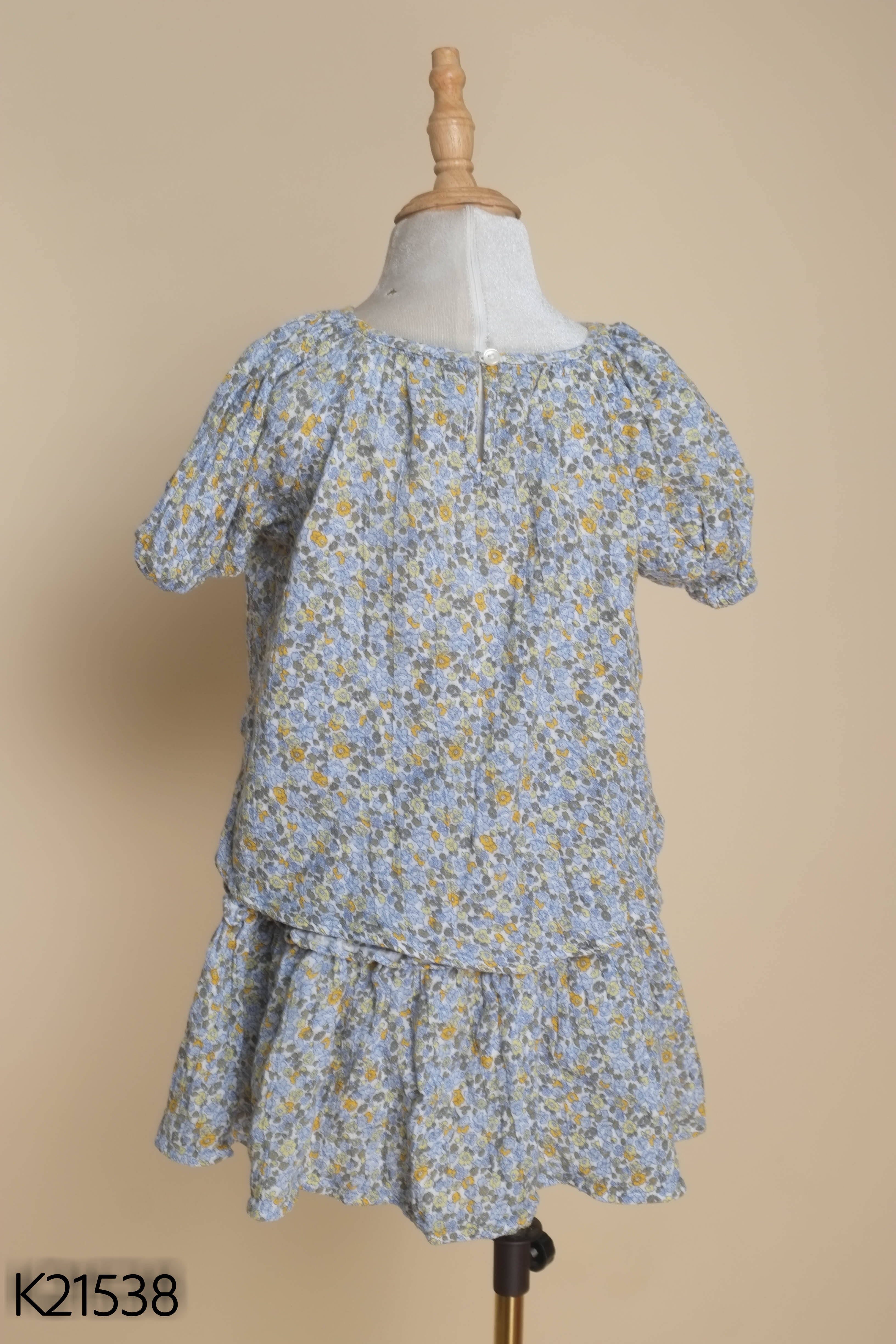 Set xanh hoa TU kids+váy