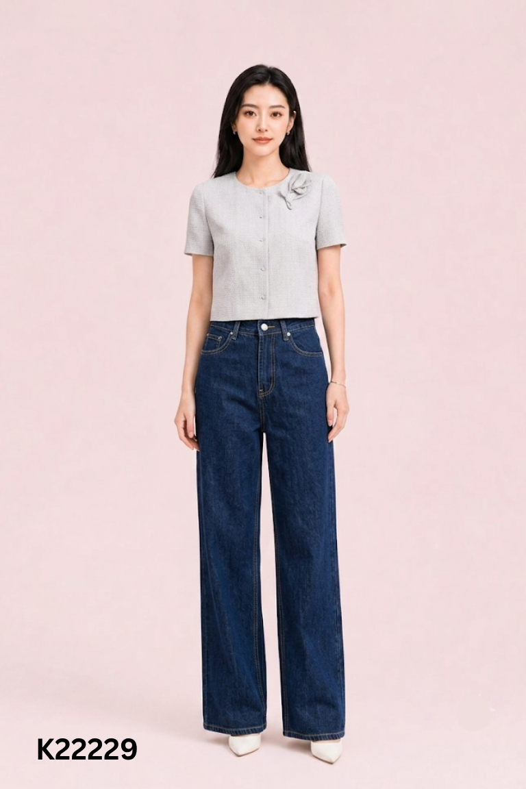 Quần FORMAT jeans xanh