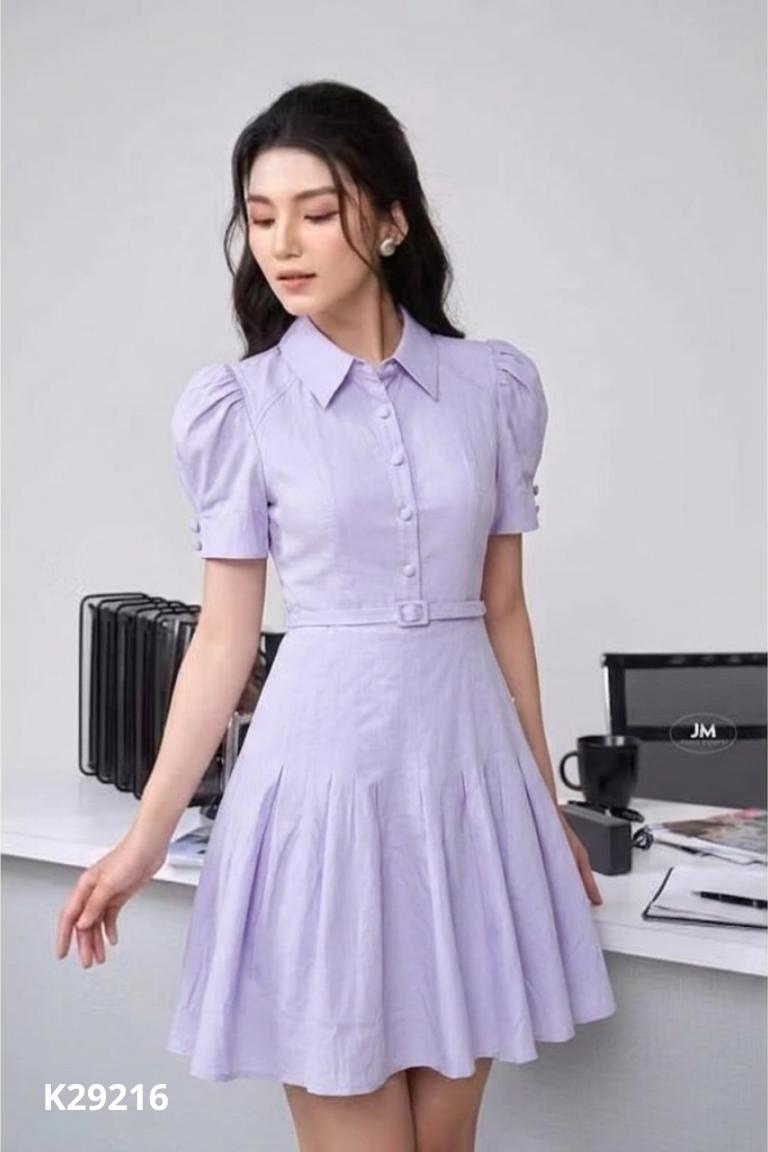 Váy tím JM DRESS DESIGN phối ly