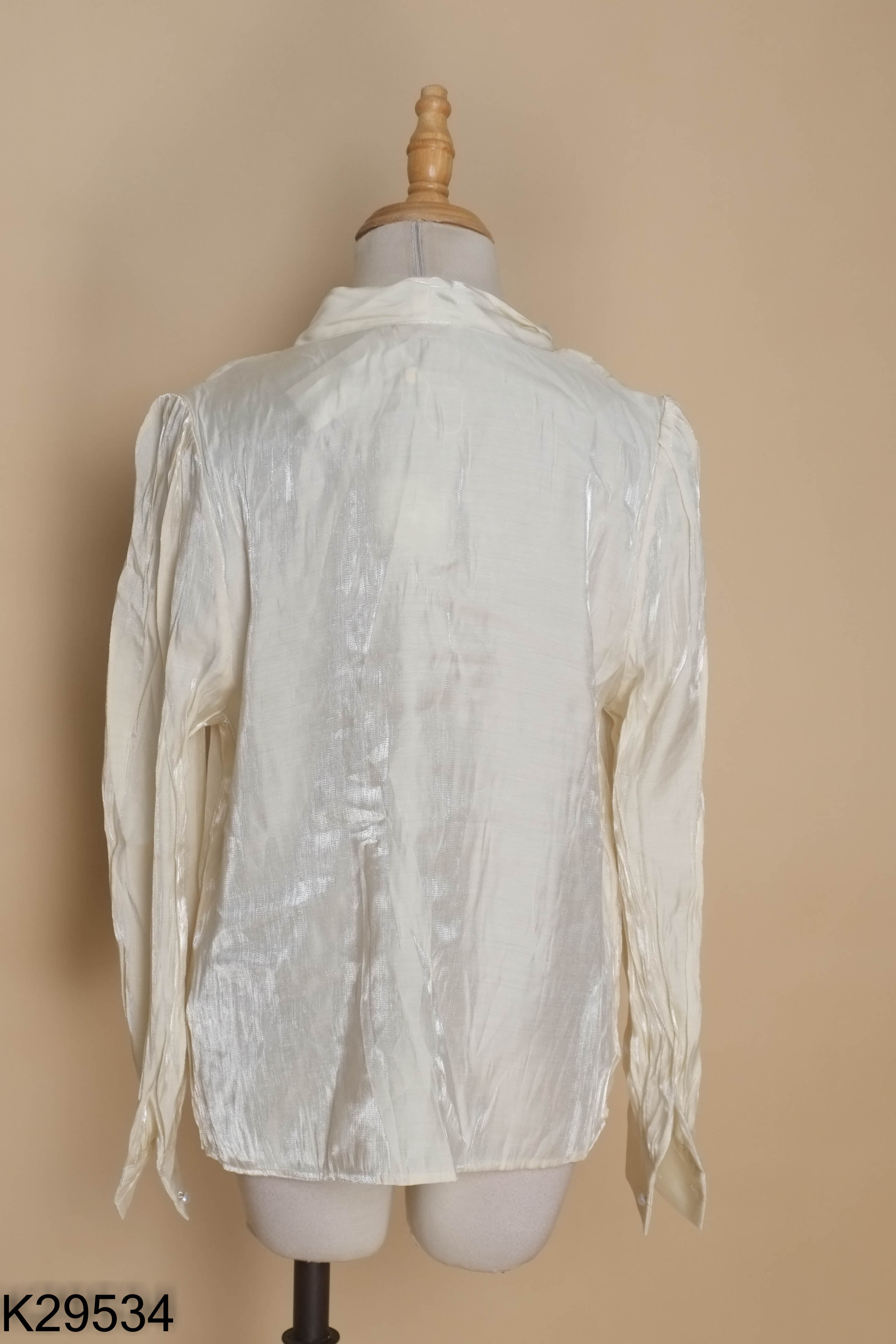 Áo organza be buộc nơ