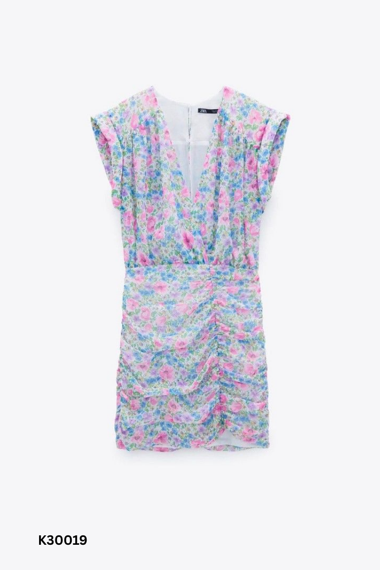 Váy ZARA phối nhiều màu