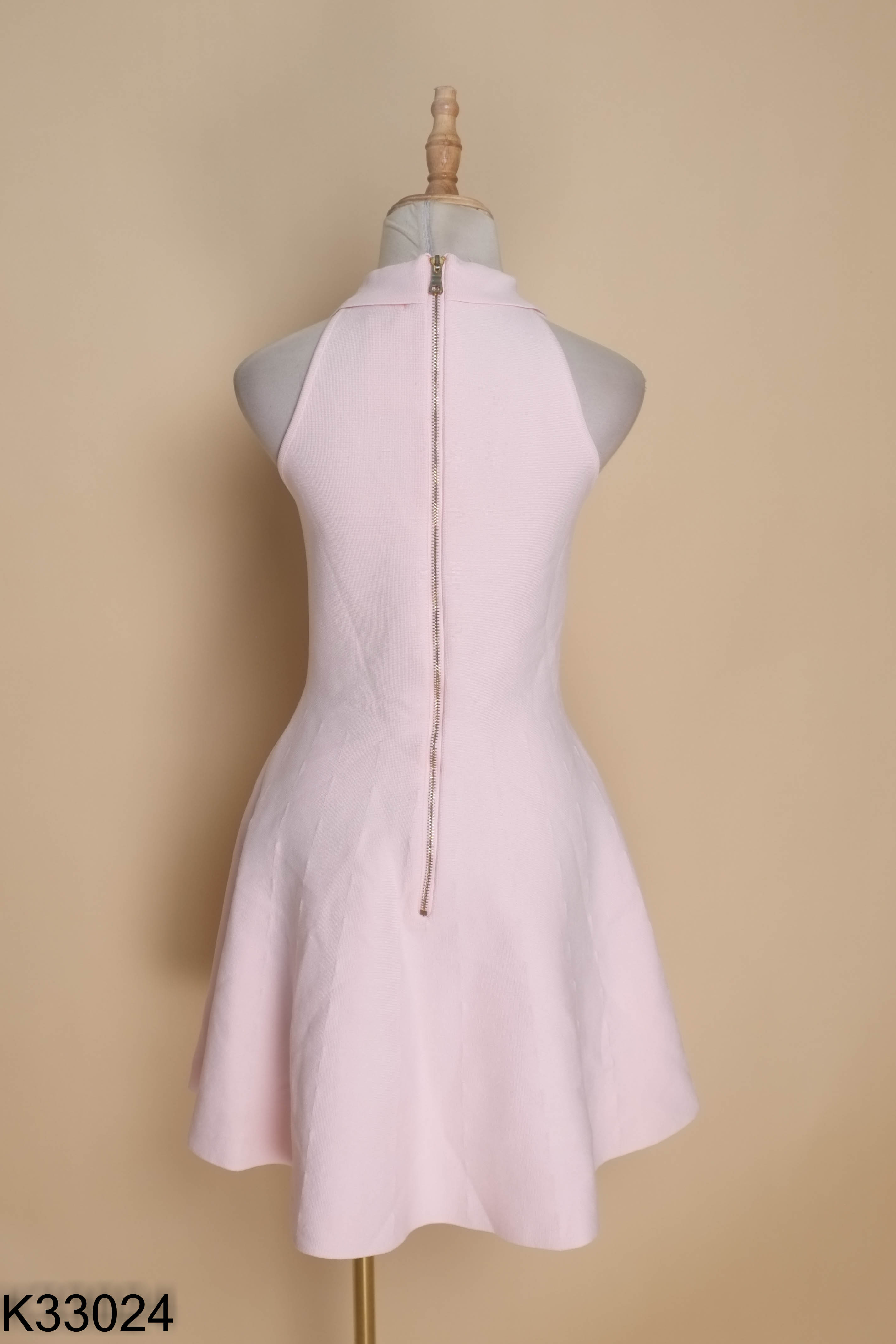 Váy hồng LADYCHIC phối cúc vàng
