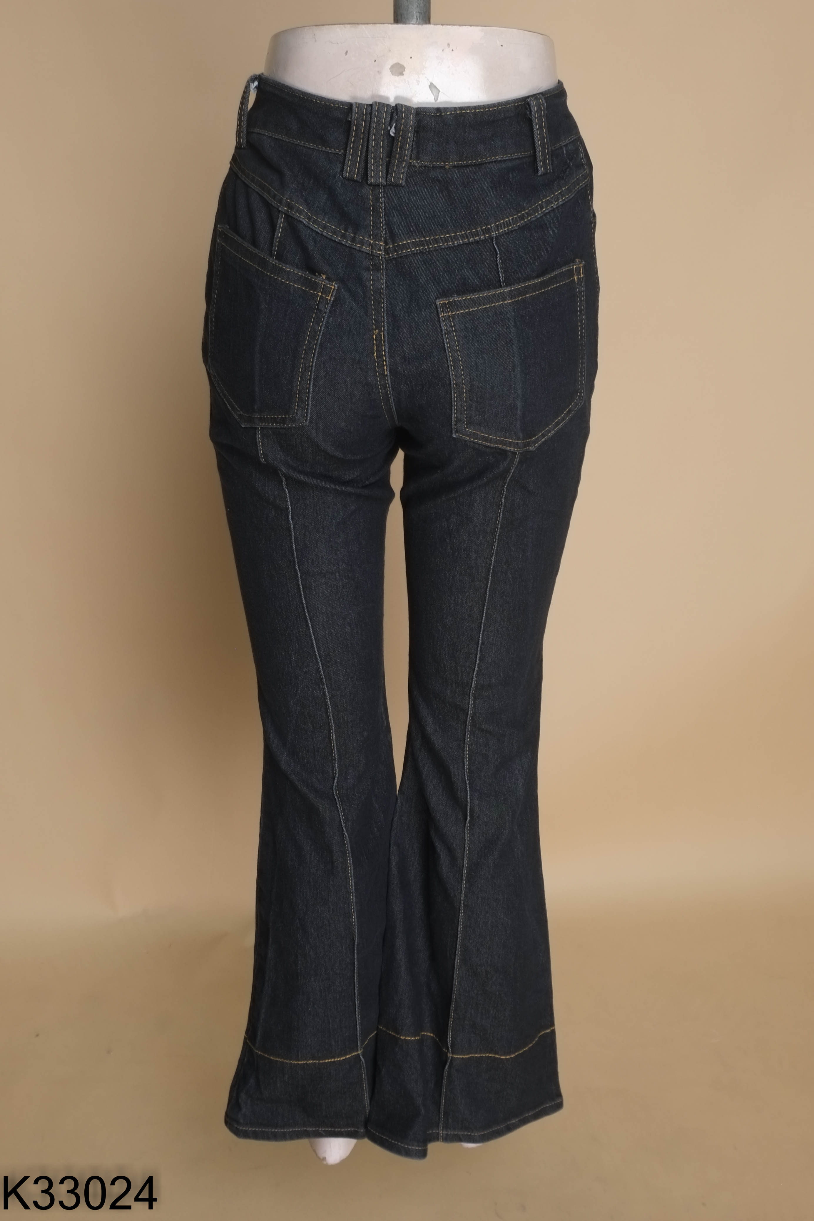 Quần jeans ROSABELLA xanh đen dáng loe