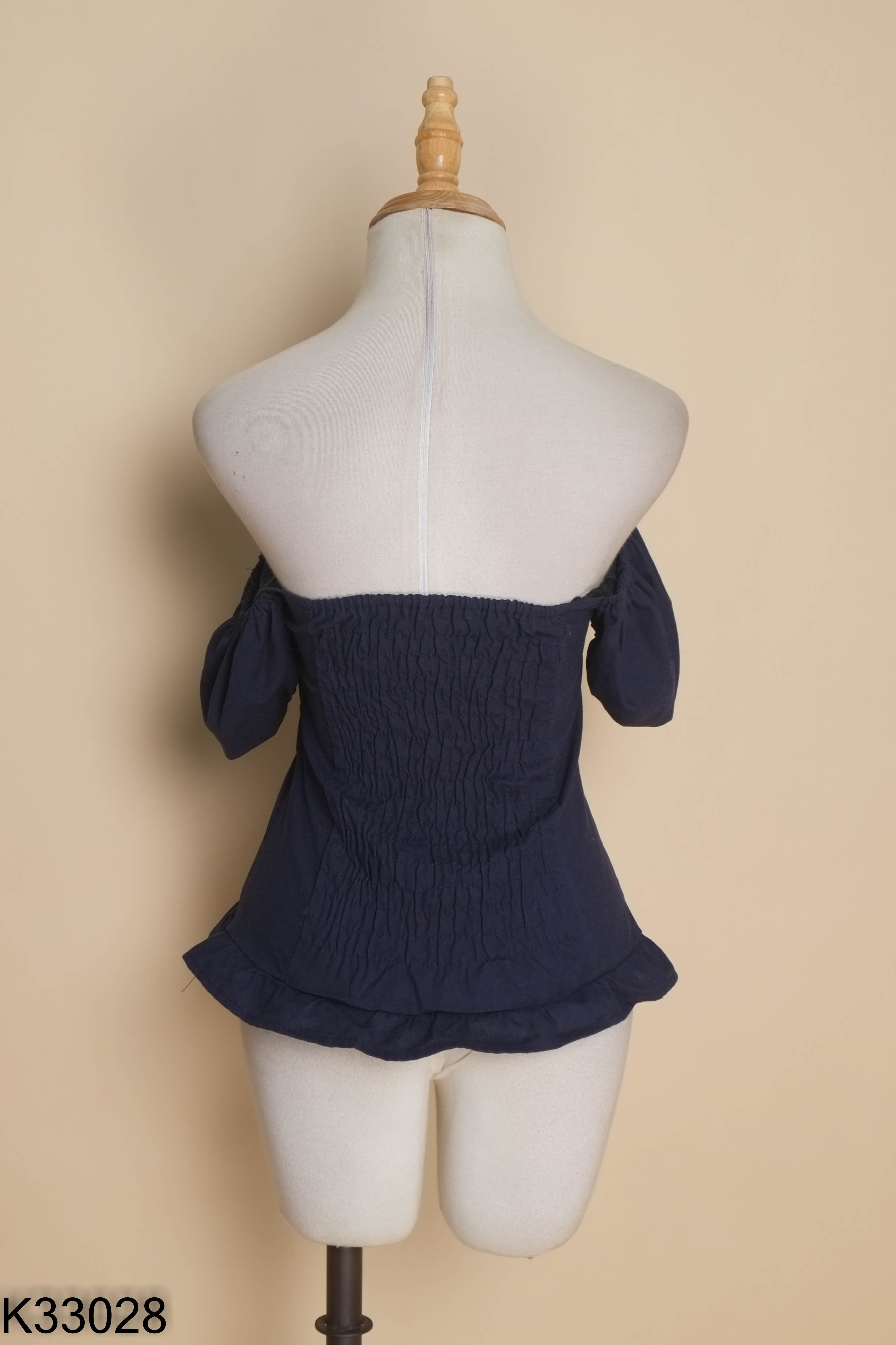 Áo linen xanh than