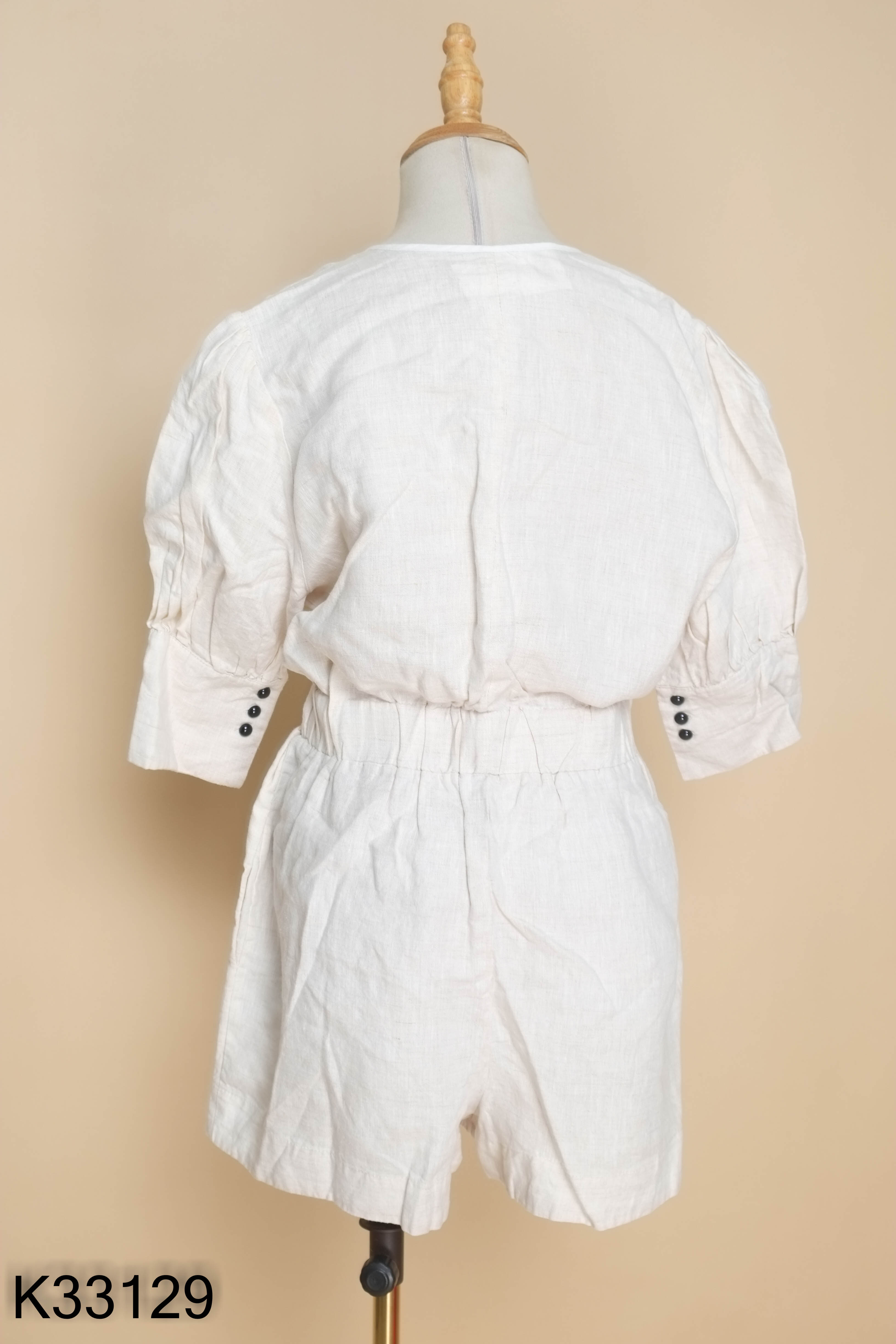Jumpsuit be viền trắng