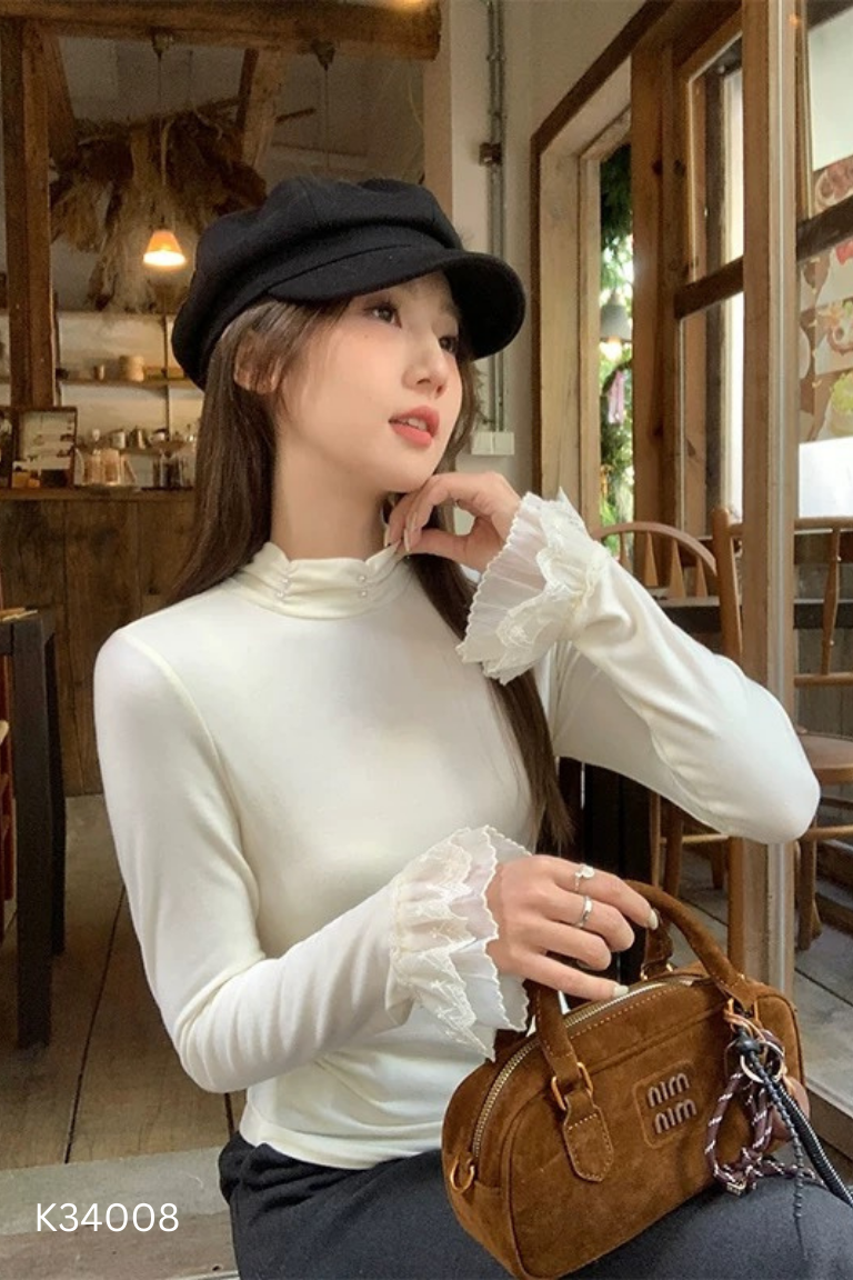 NEWTAG Áo be cổ đính ngọc