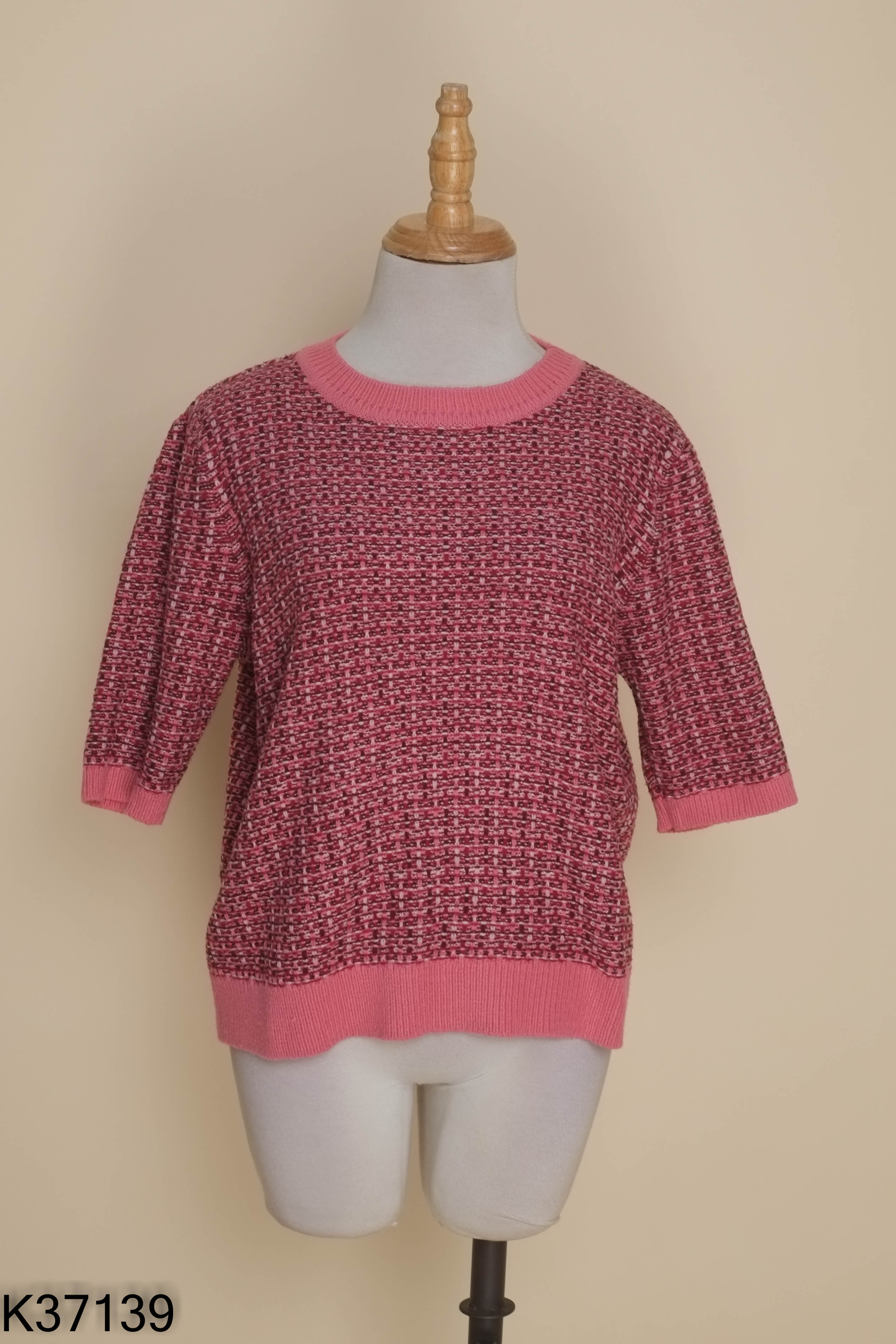 Áo len hồng nâu IVY LADIES cộc tay