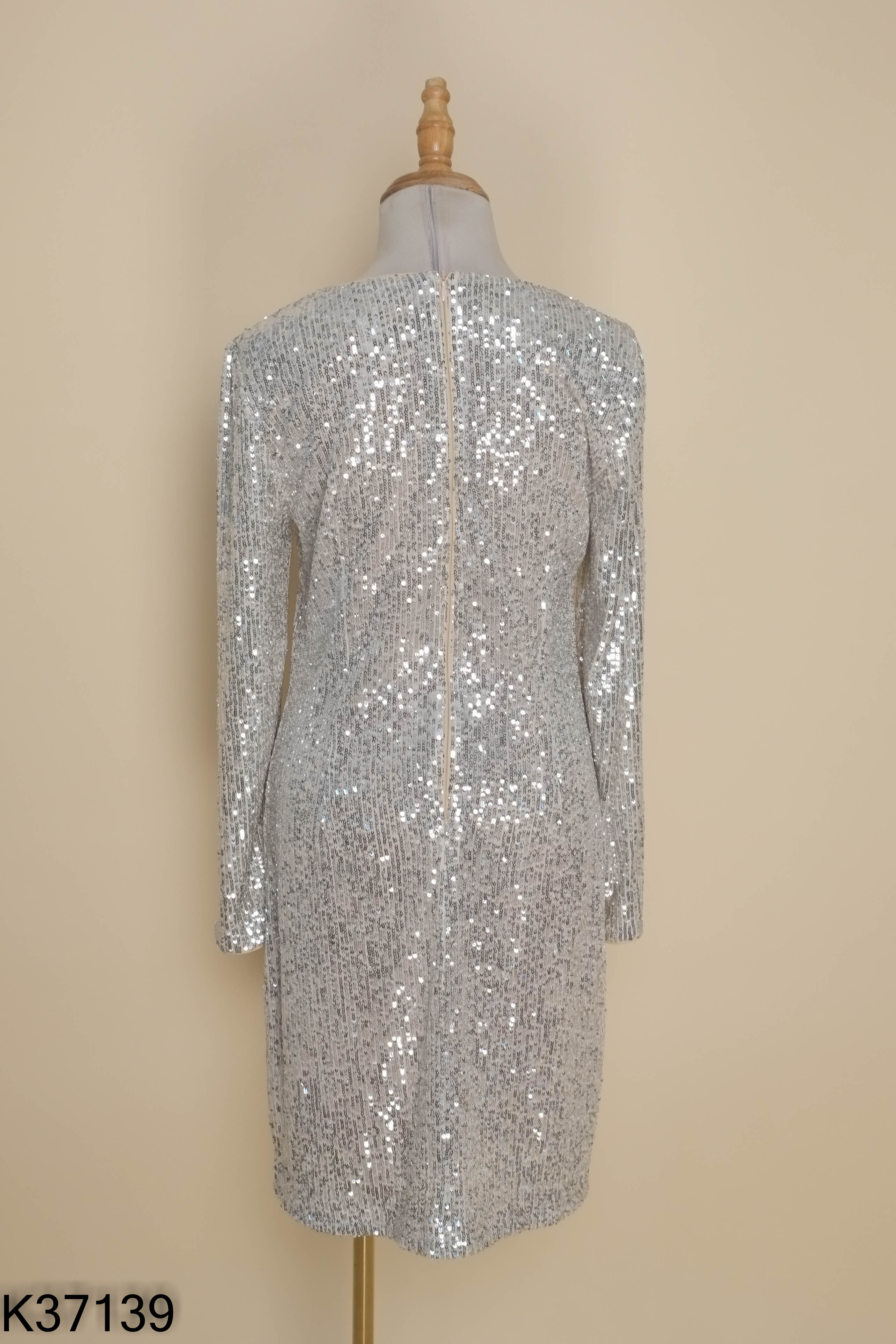 Váy trắng be ELISA J phối sequin