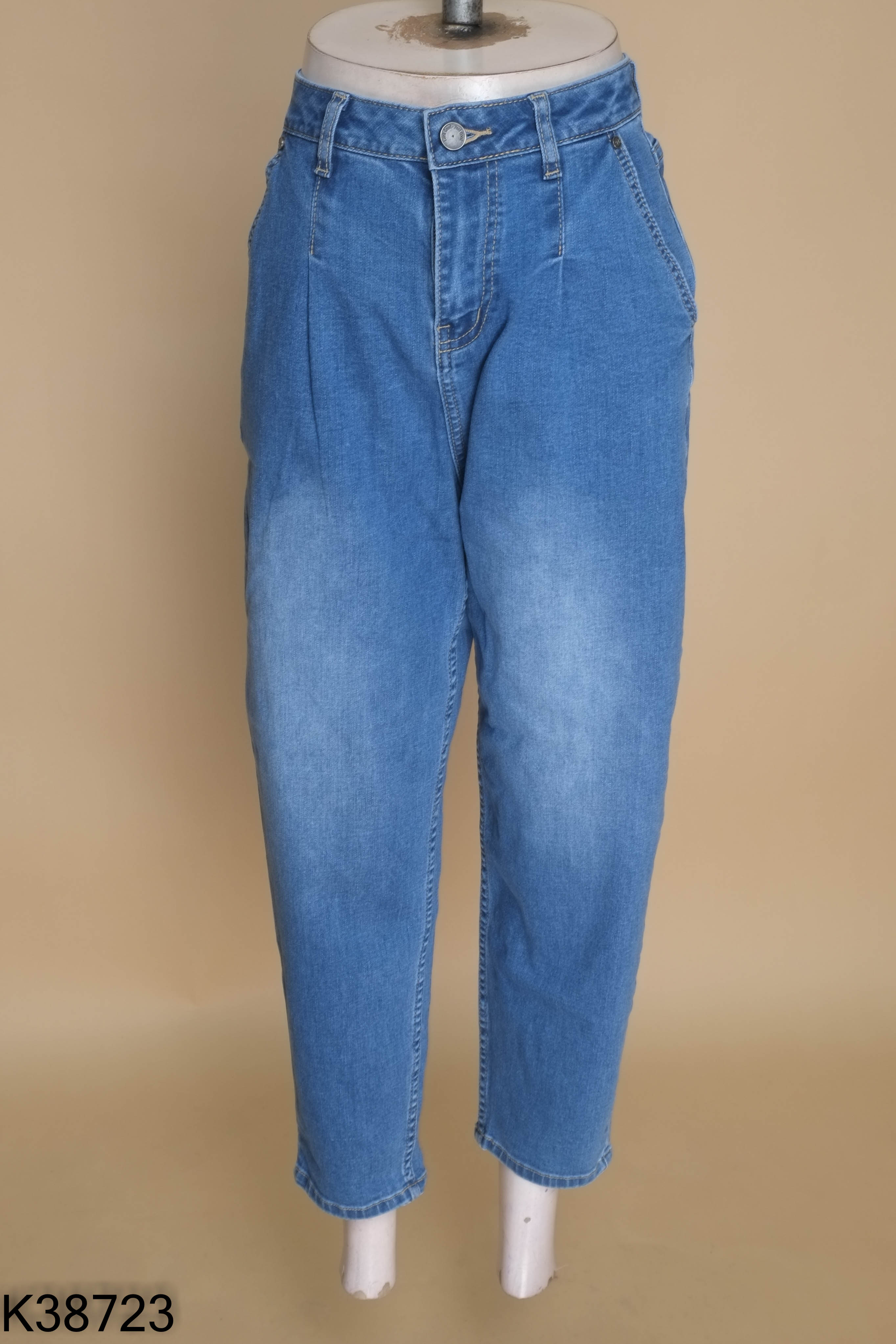 Quần jeans YODY xanh nhạt dáng baggy