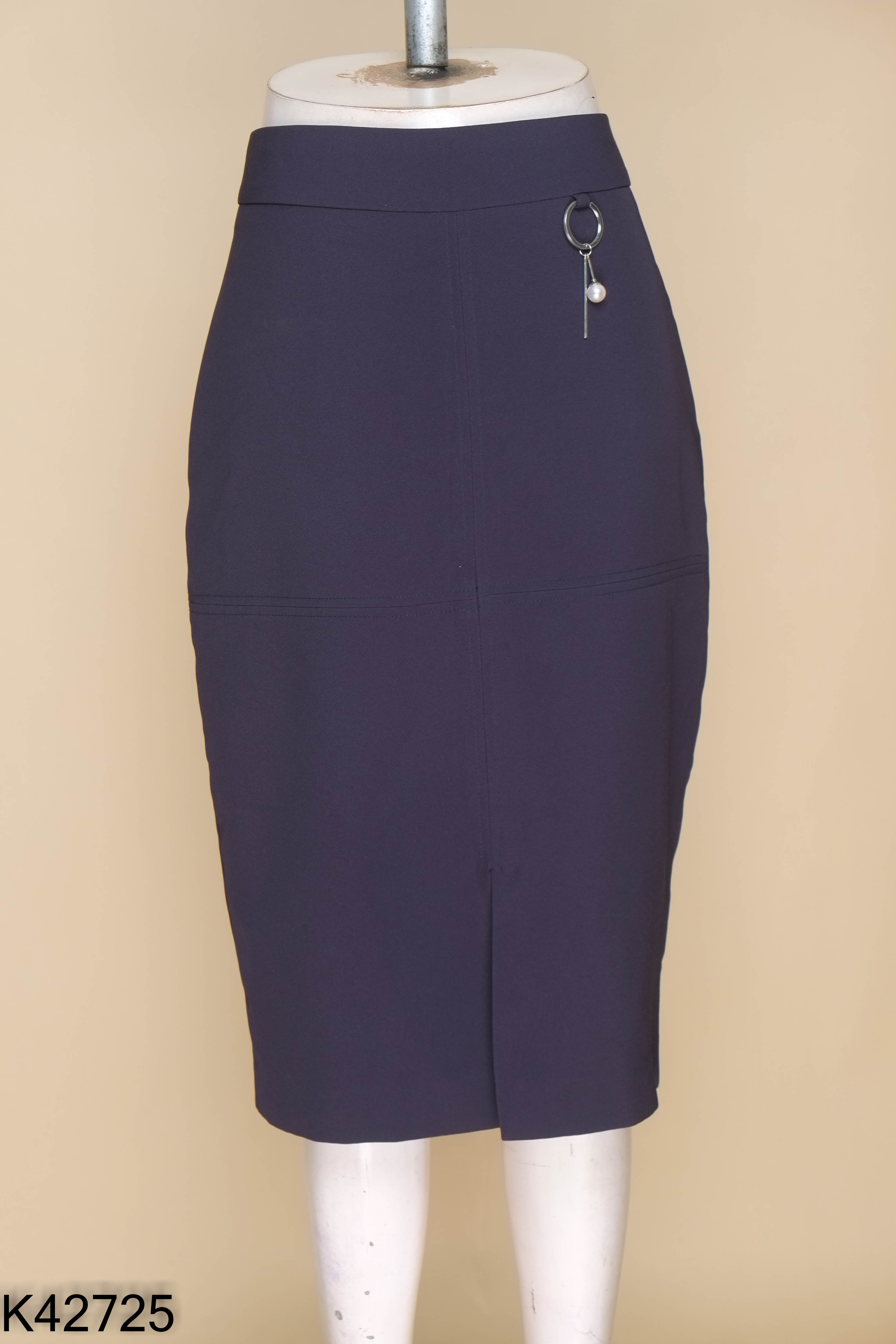 Chân váy nhỡ IVY MODA xanh than