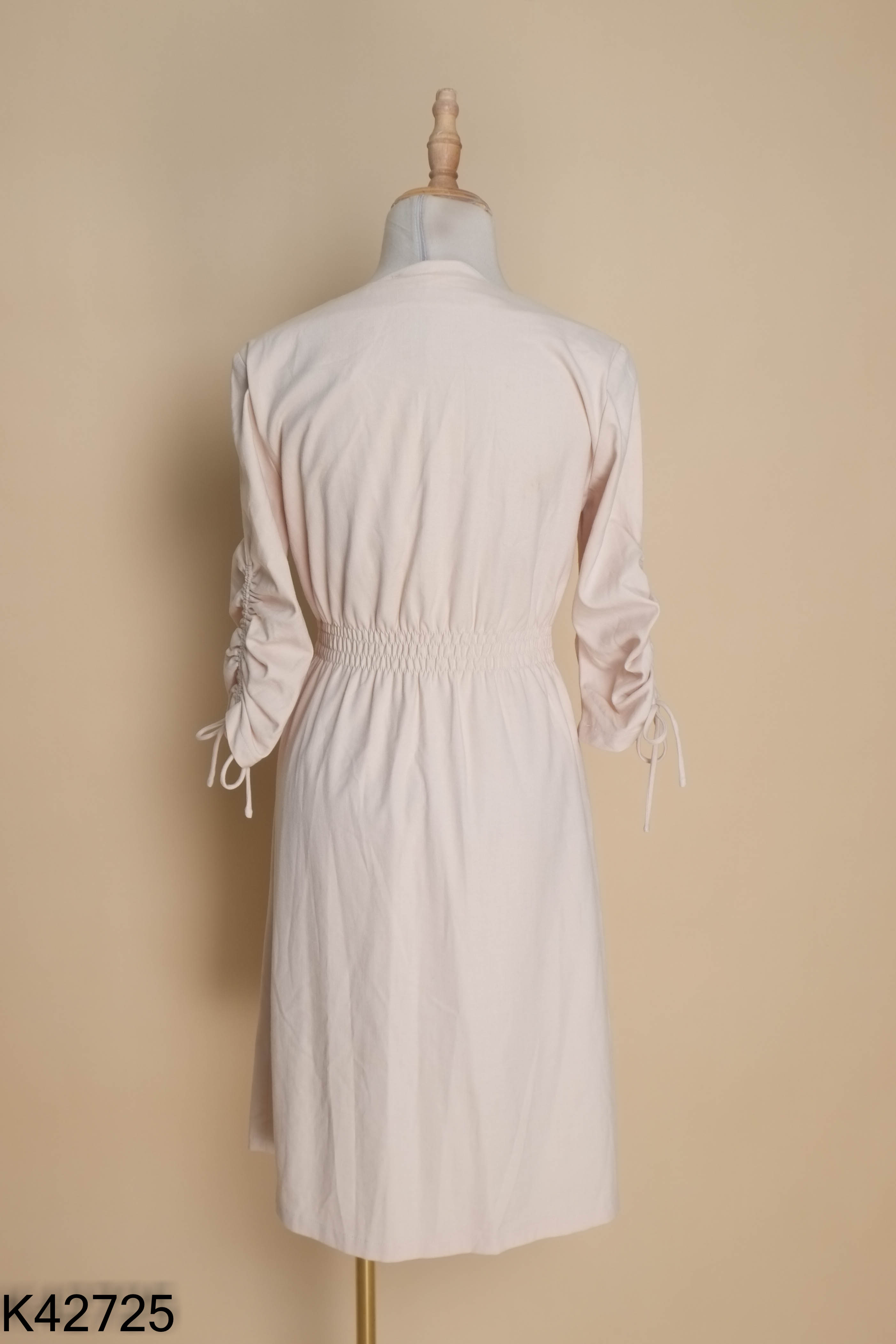 Váy linen BEAUTEBY V be tay dúm