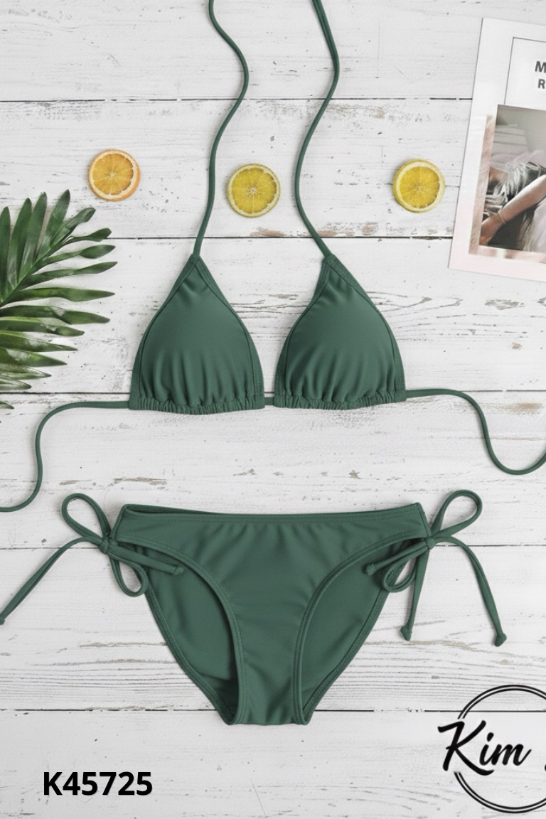 Set bikni xanh rêu