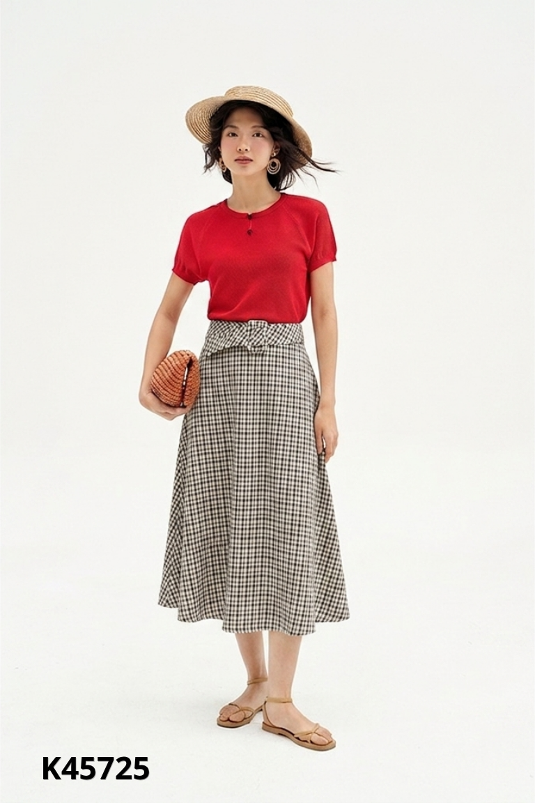 Chân váy ADORE DRESS be kẻ caro