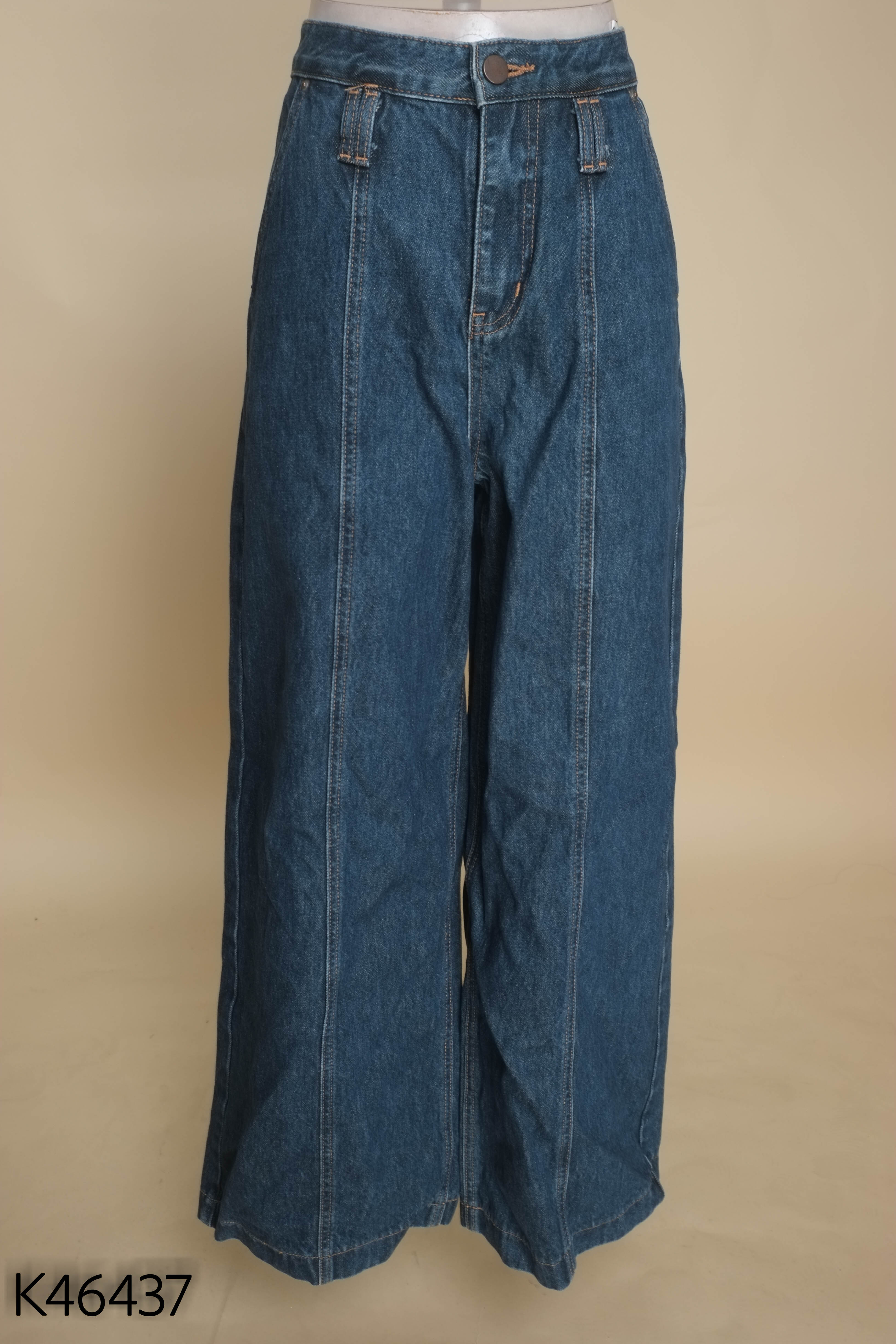 Quần jeans xanh DK&DK ống rộng