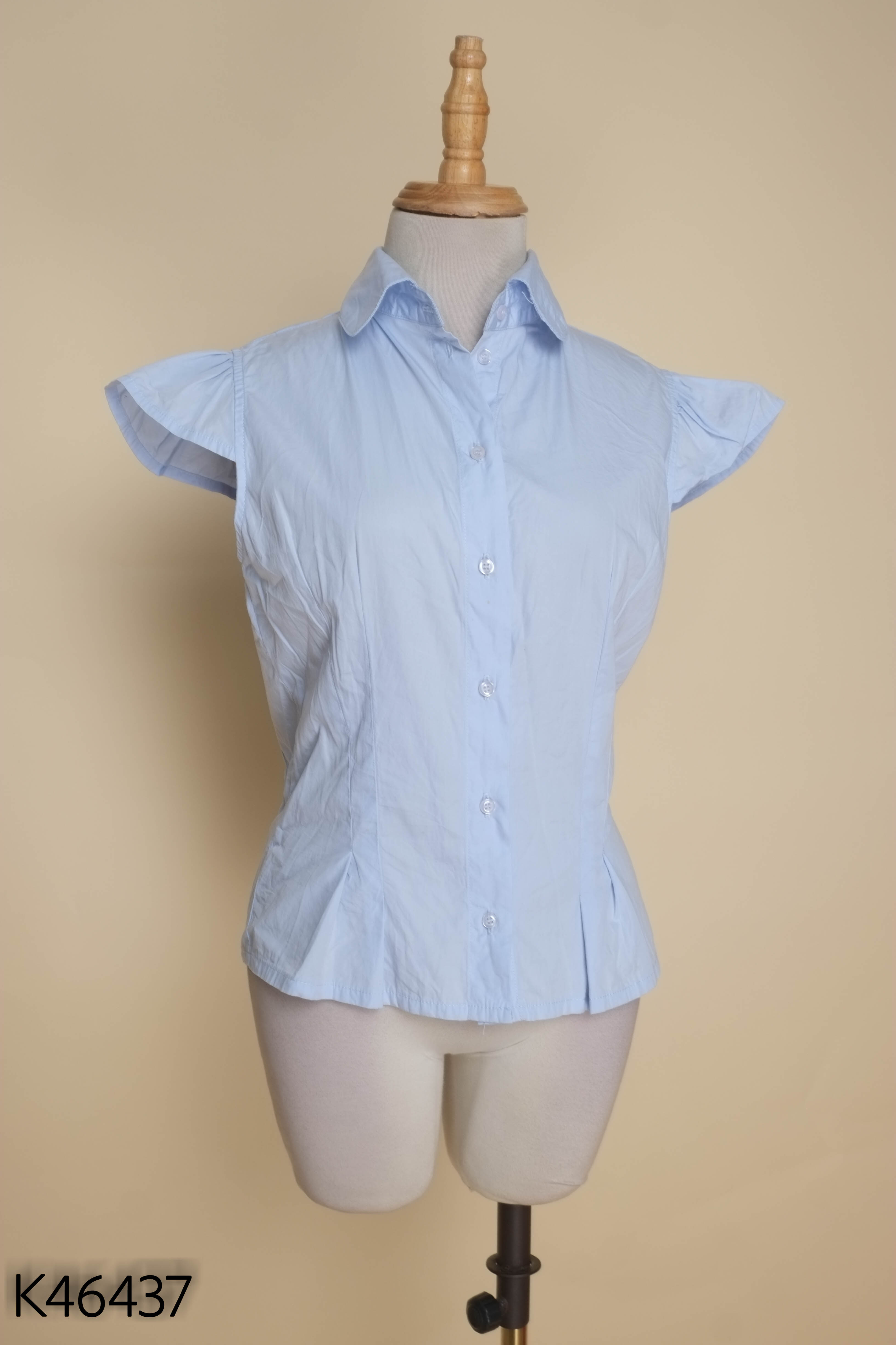 Áo sơ mi bèo xanh MASSIMO DUTTI