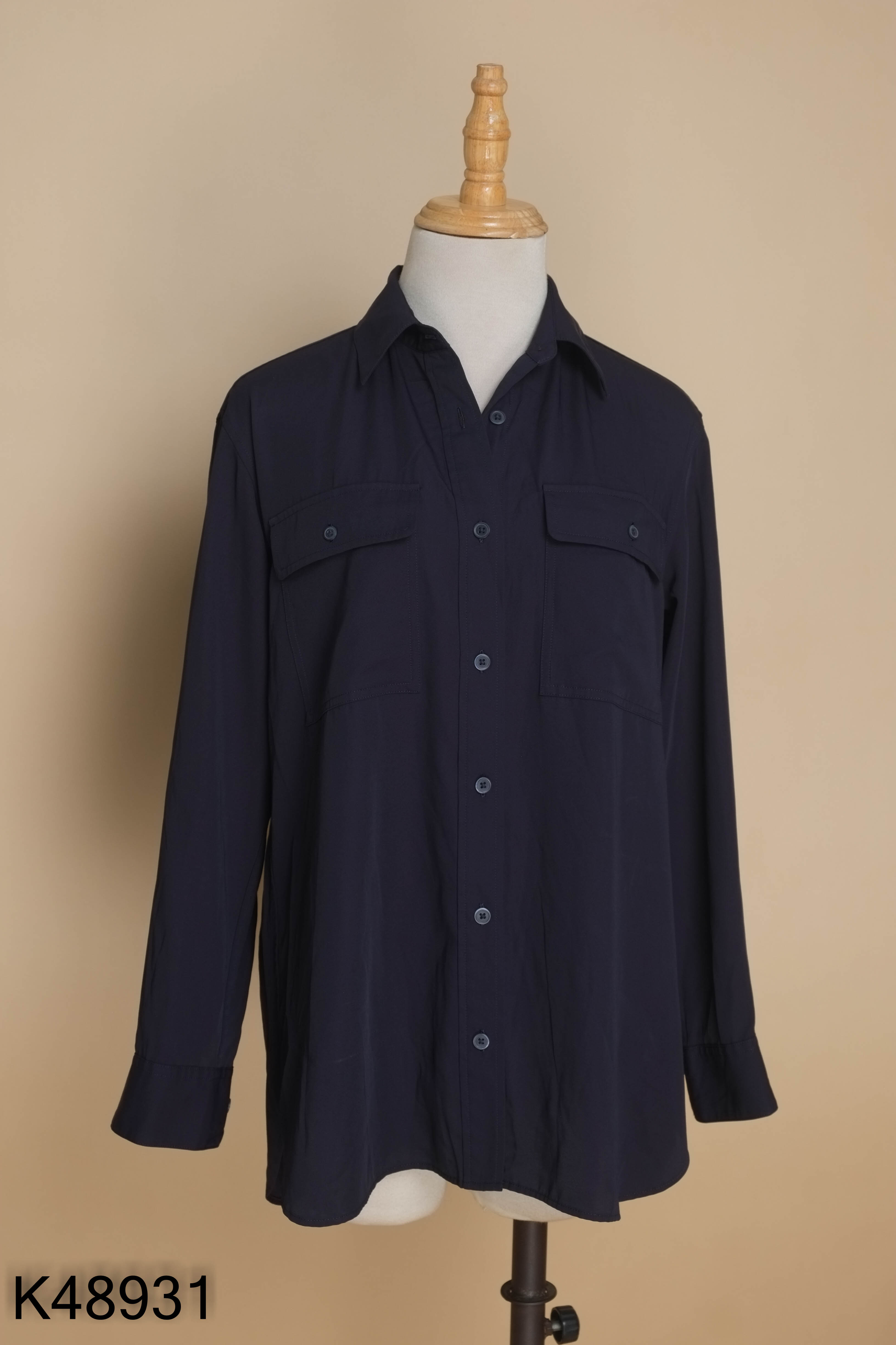 Áo sơ mi UNIQLO xanh than