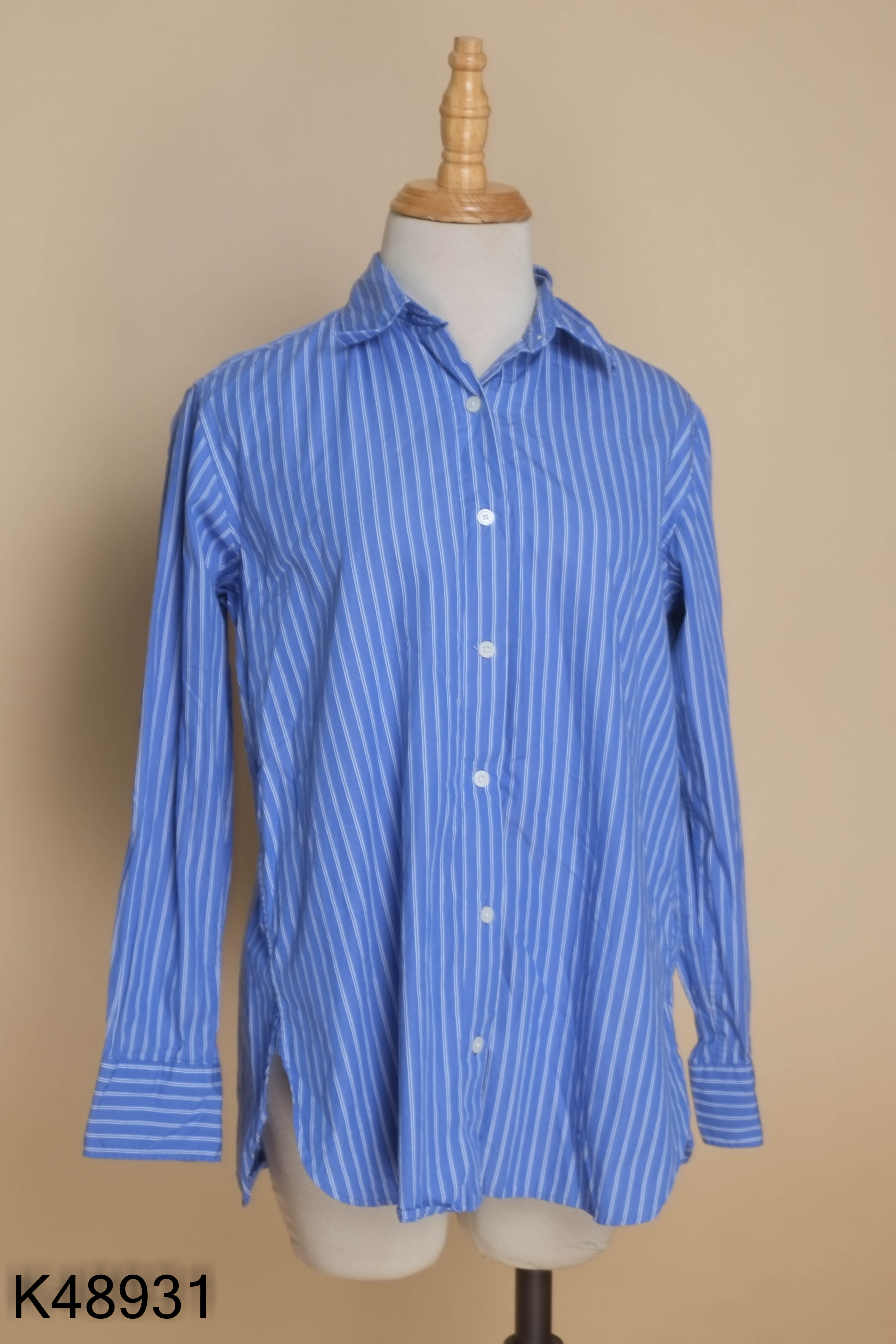 Áo sơ mi UNIQLO xanh sọc