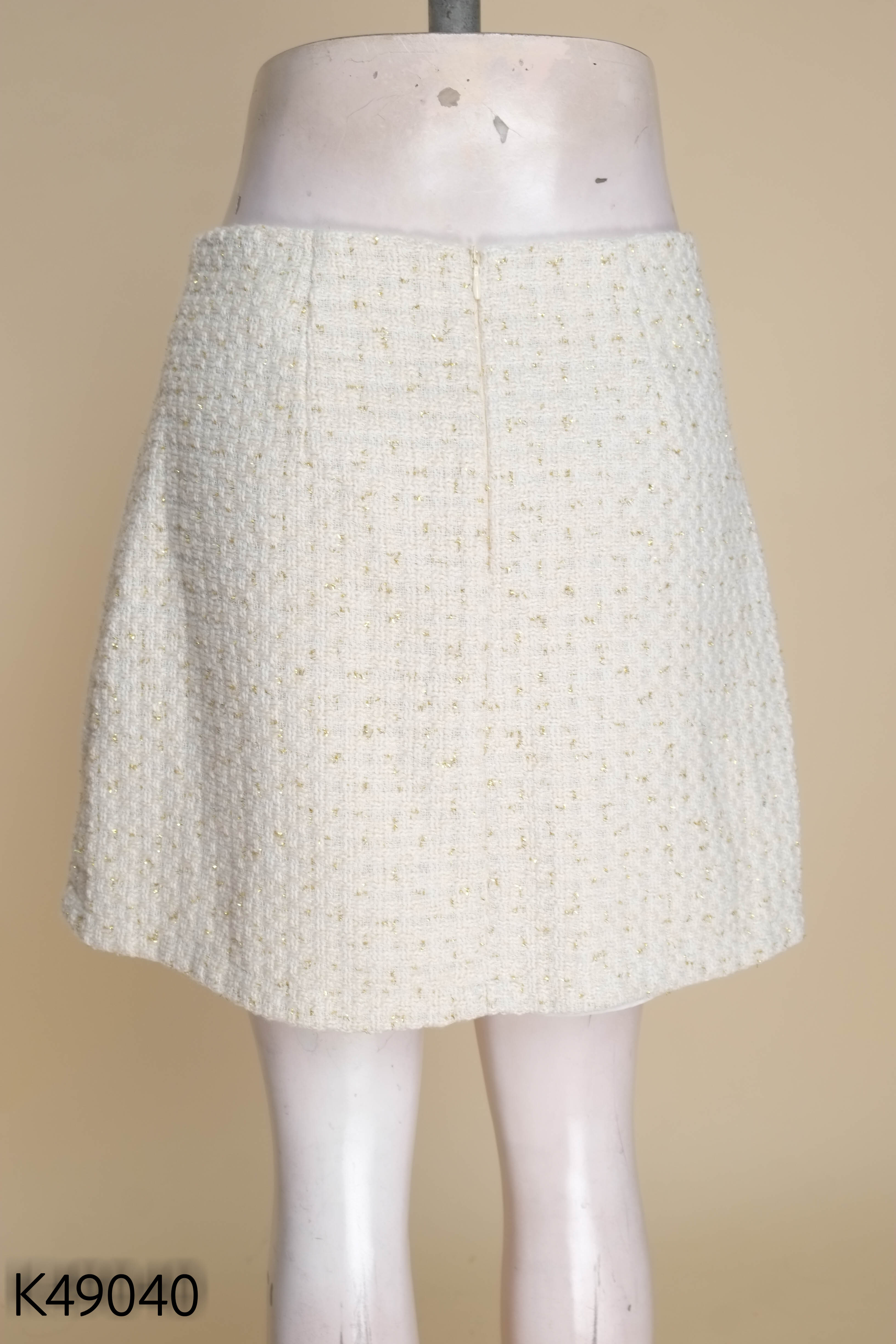 Chân váy tweed len be VIET HOANG BICH phối sequin