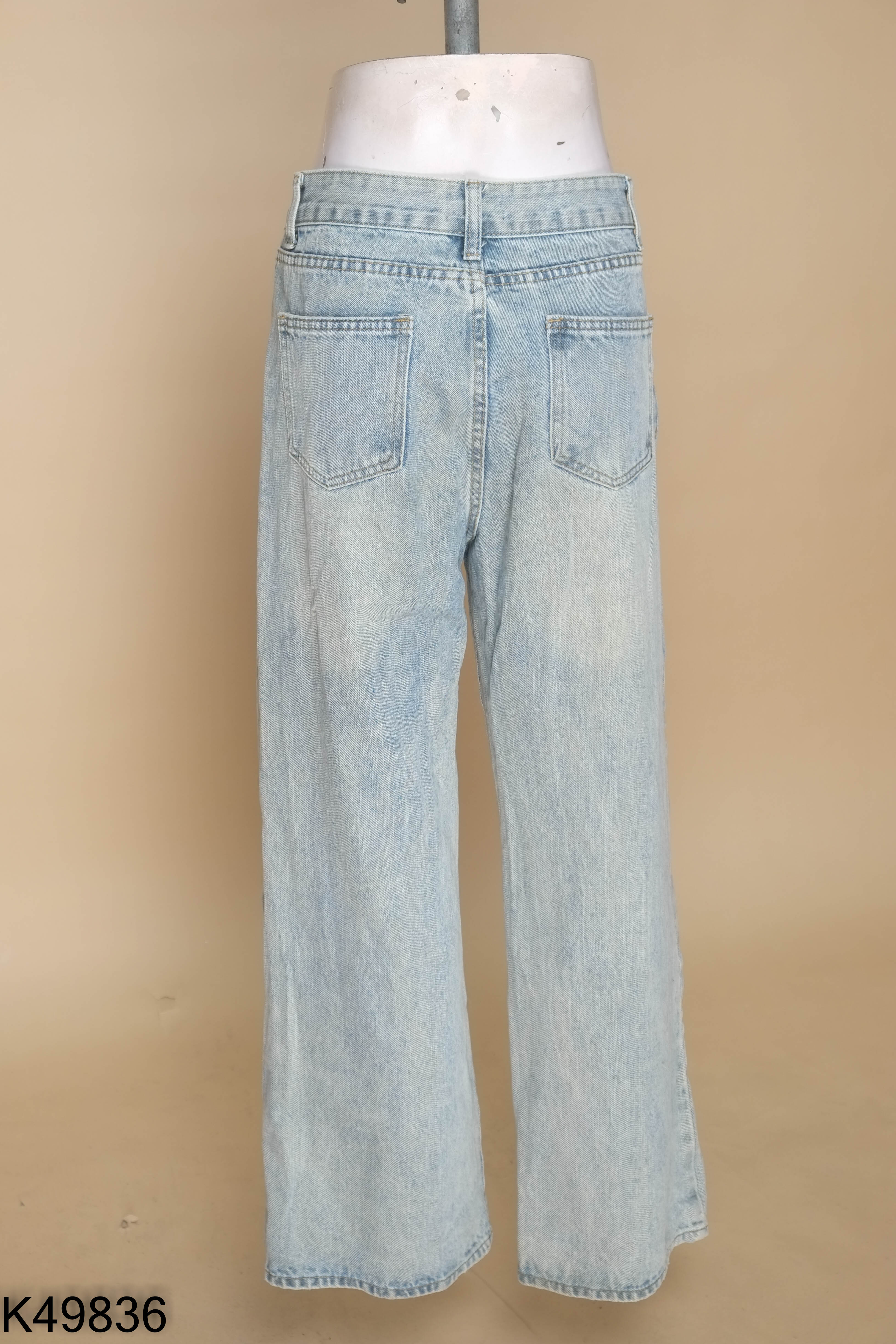 Quần jeans WGWE xanh bạc