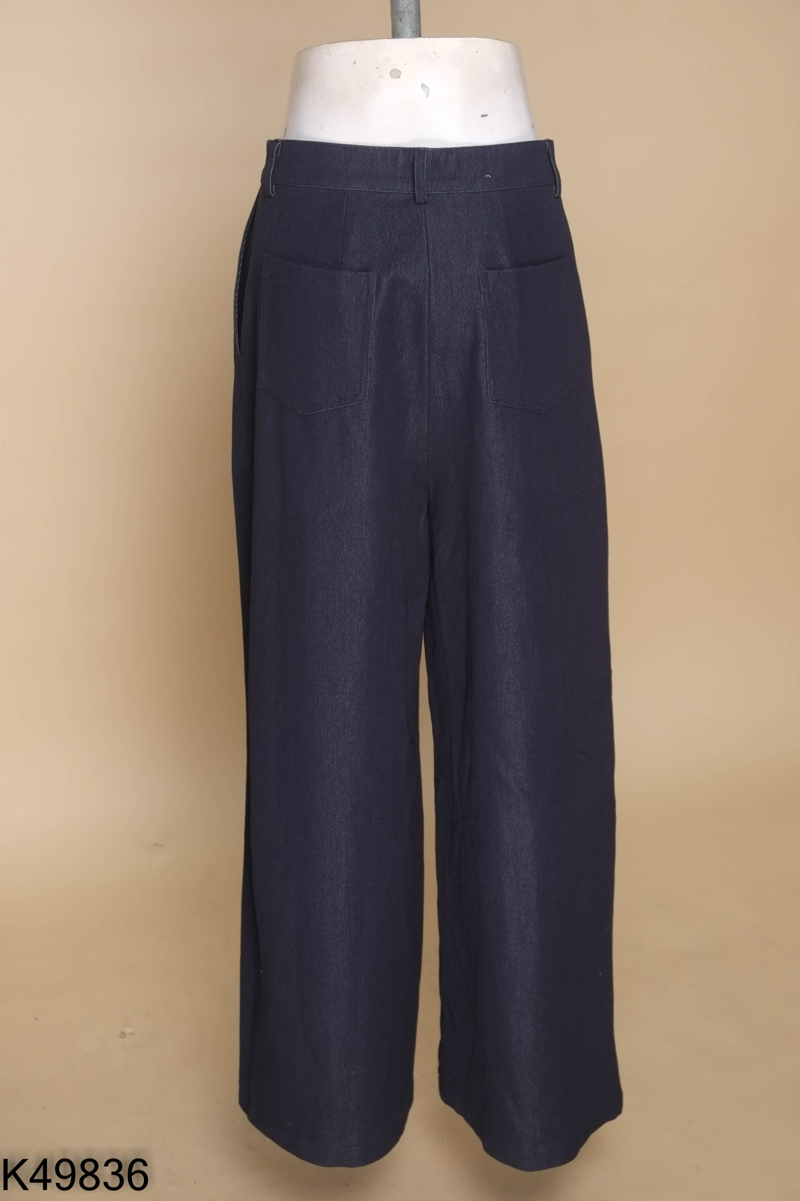 Quần jeans KIDO xanh ống rộng