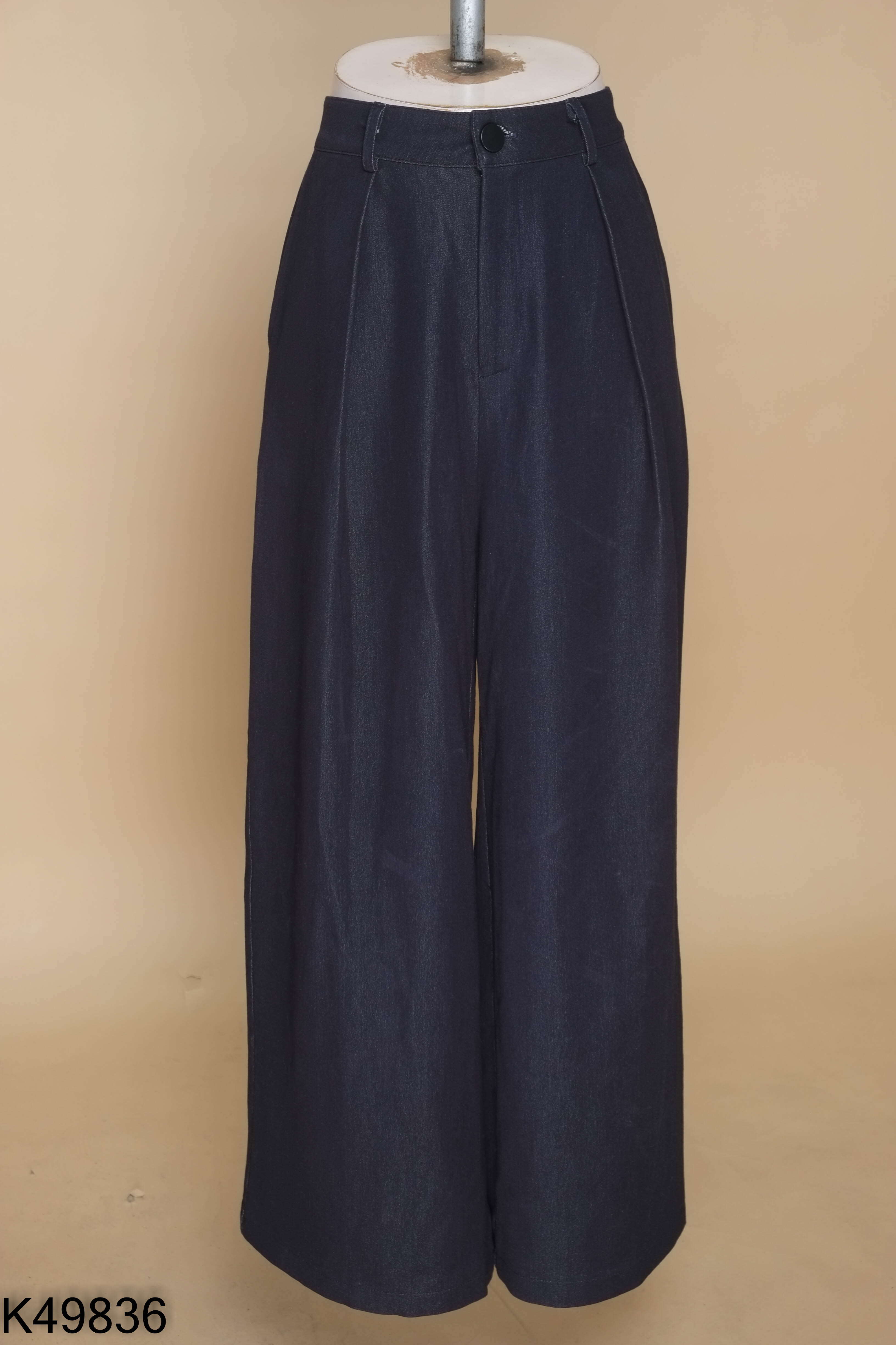 Quần jeans KIDO xanh ống rộng
