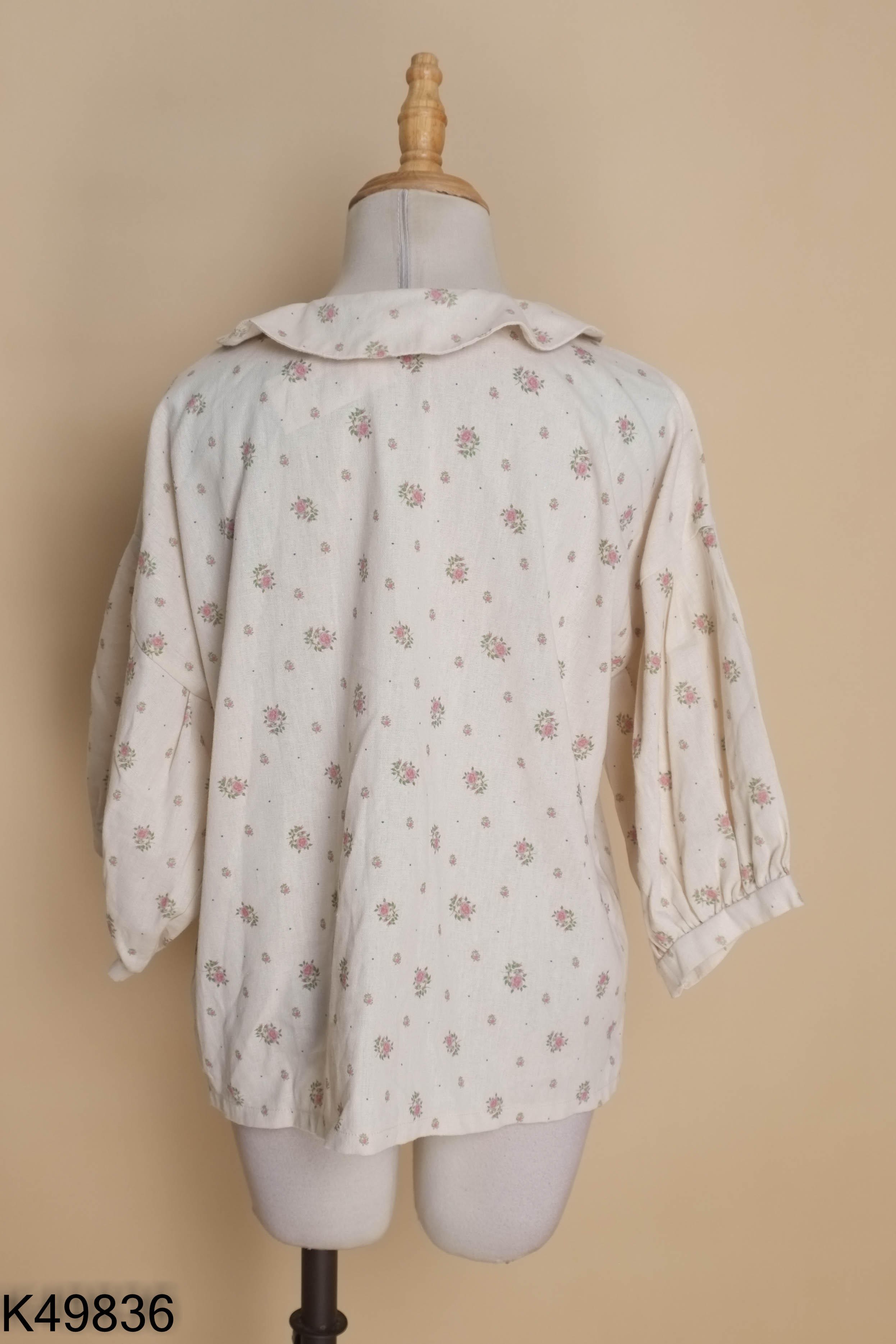 Áo linen MÌNH LÀ KHOAI be hoa