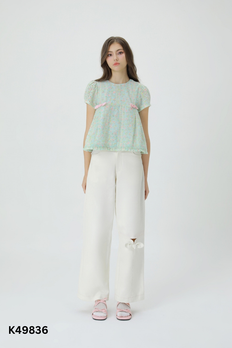 Quần jeans be GIMME A HUG phối nơ