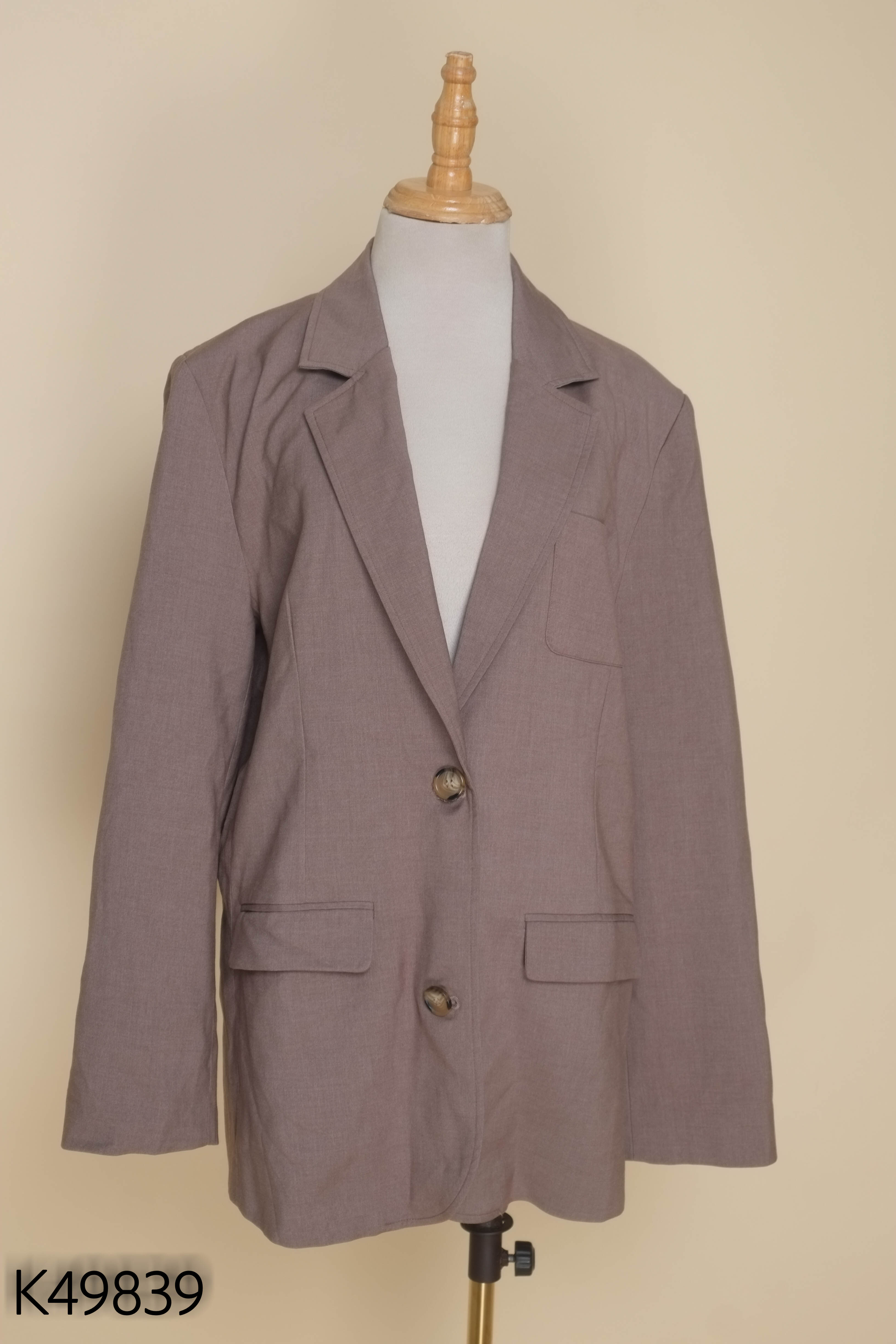 NEWTAG áo blazer RUBIES nâu trơn