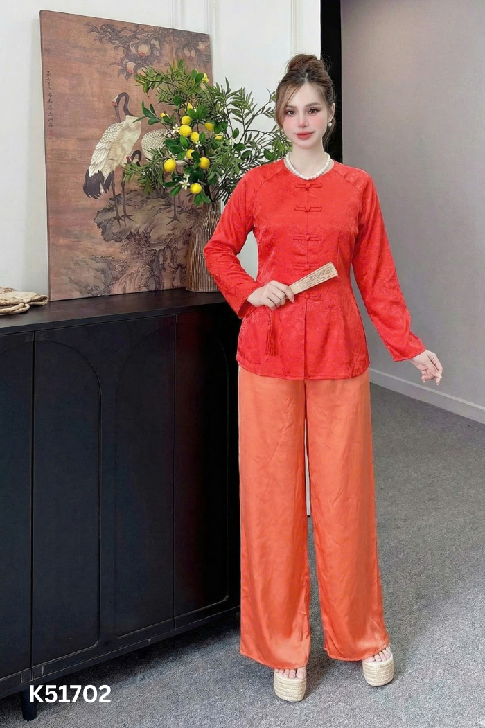 SET áo KVINFA đỏ+ quần cam
