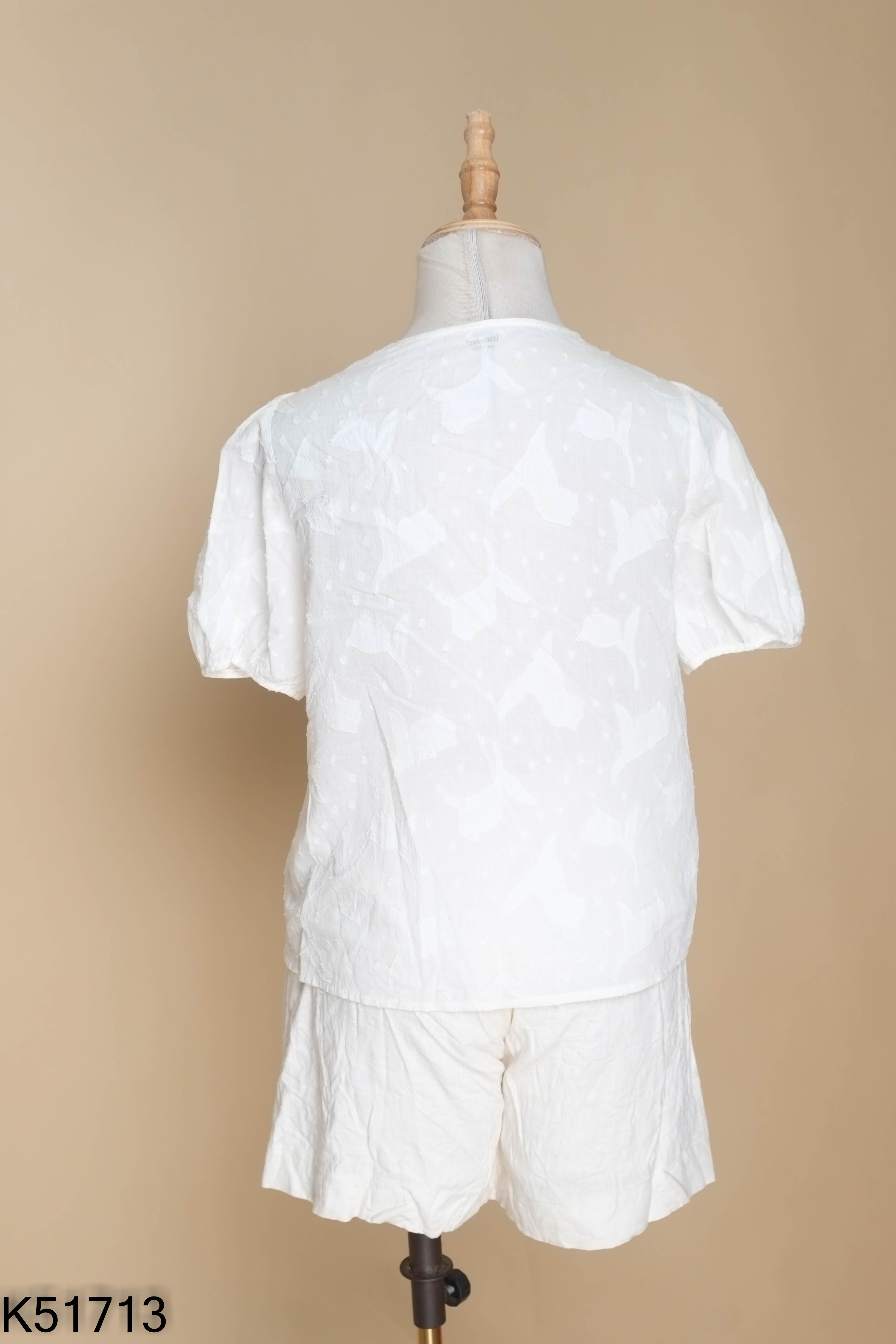 Set INMAN trắng ren