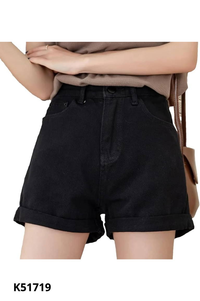 Quần shorts jeans đen MT STYLE