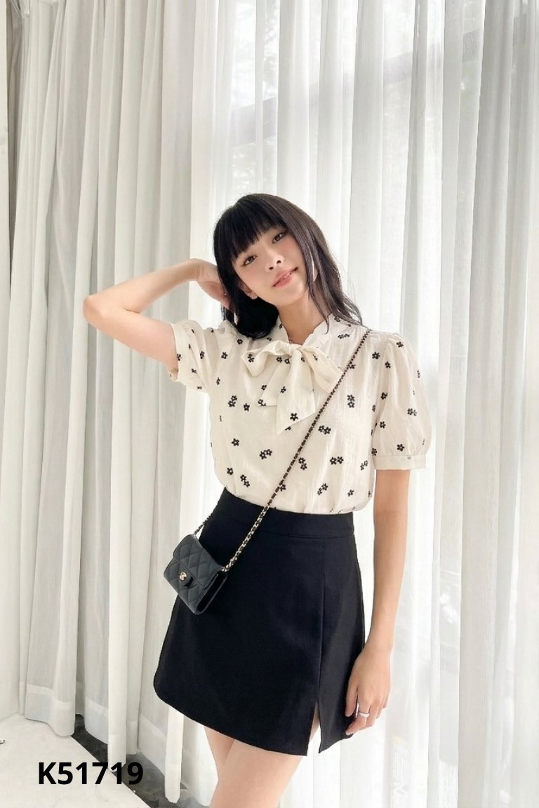 Set be hoa+quần đen
