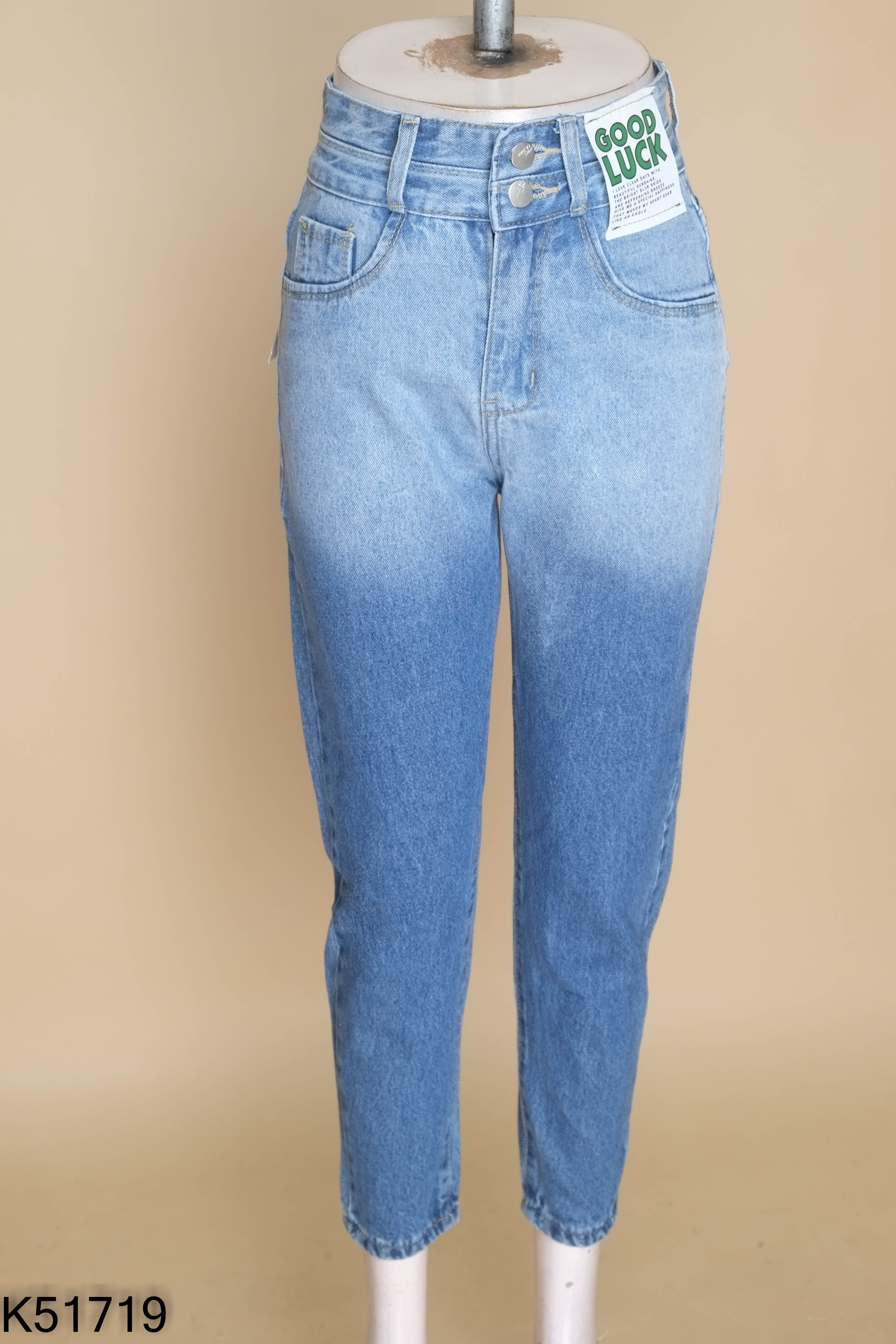 NEWTAG quần jeans xanh