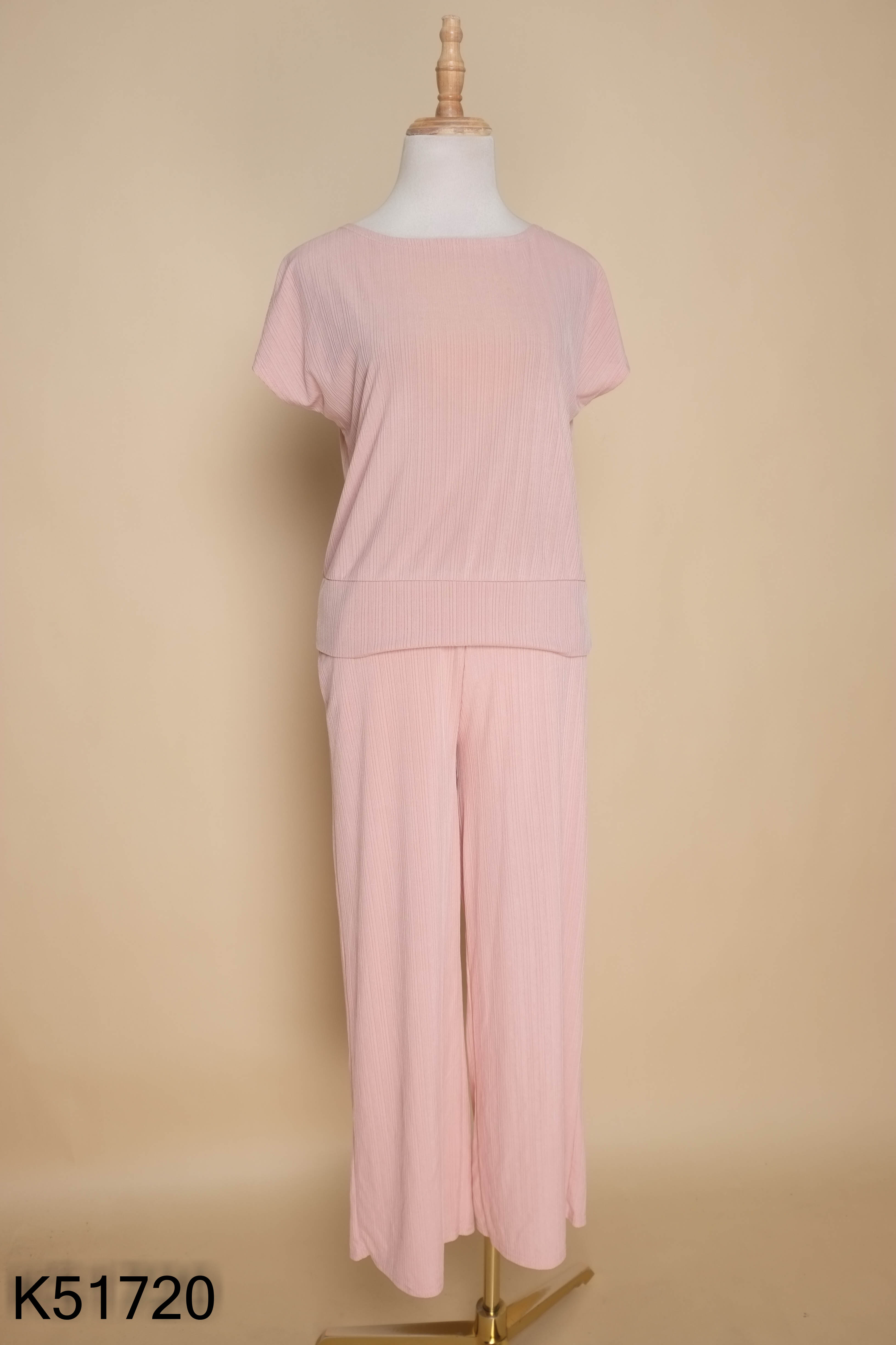 SET áo thun gân hồng+ quần