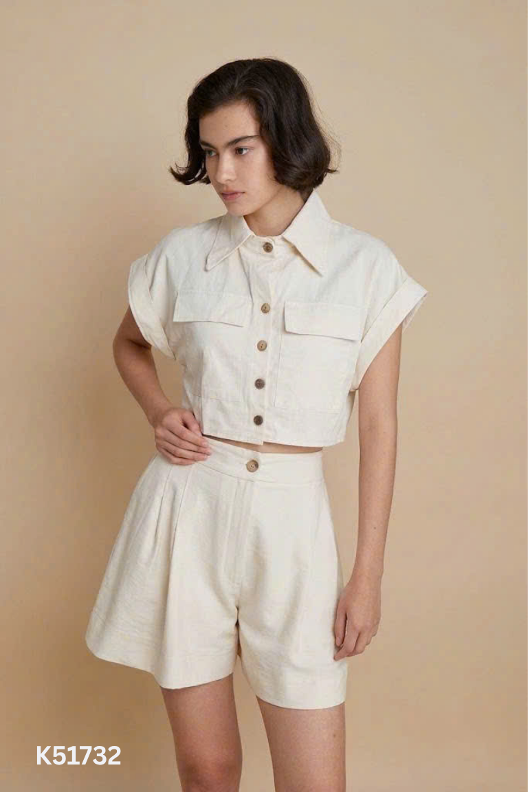 Set áo + quần short be trơn