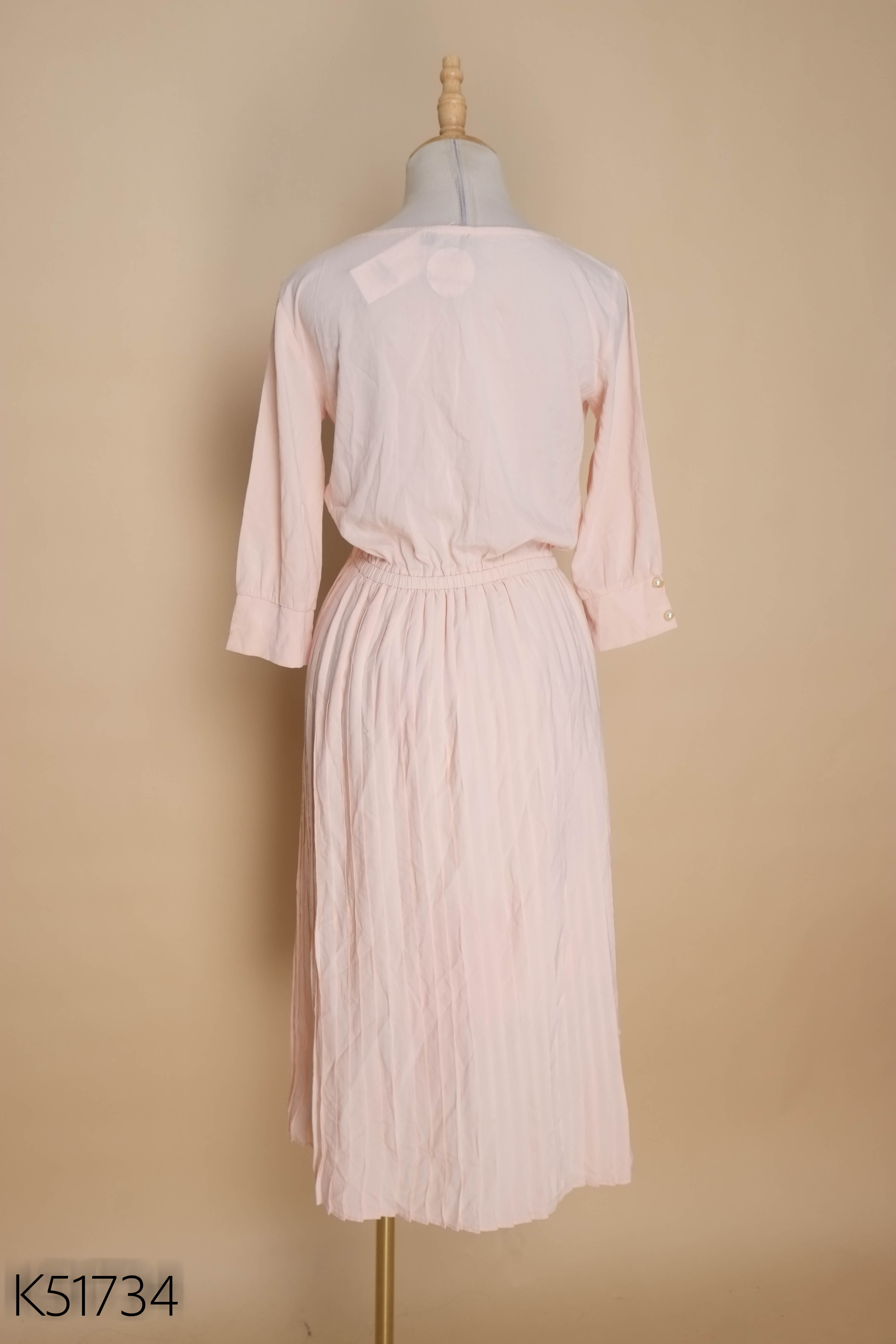 NEWTAG Váy hồng MADEBYPHUONG dập li