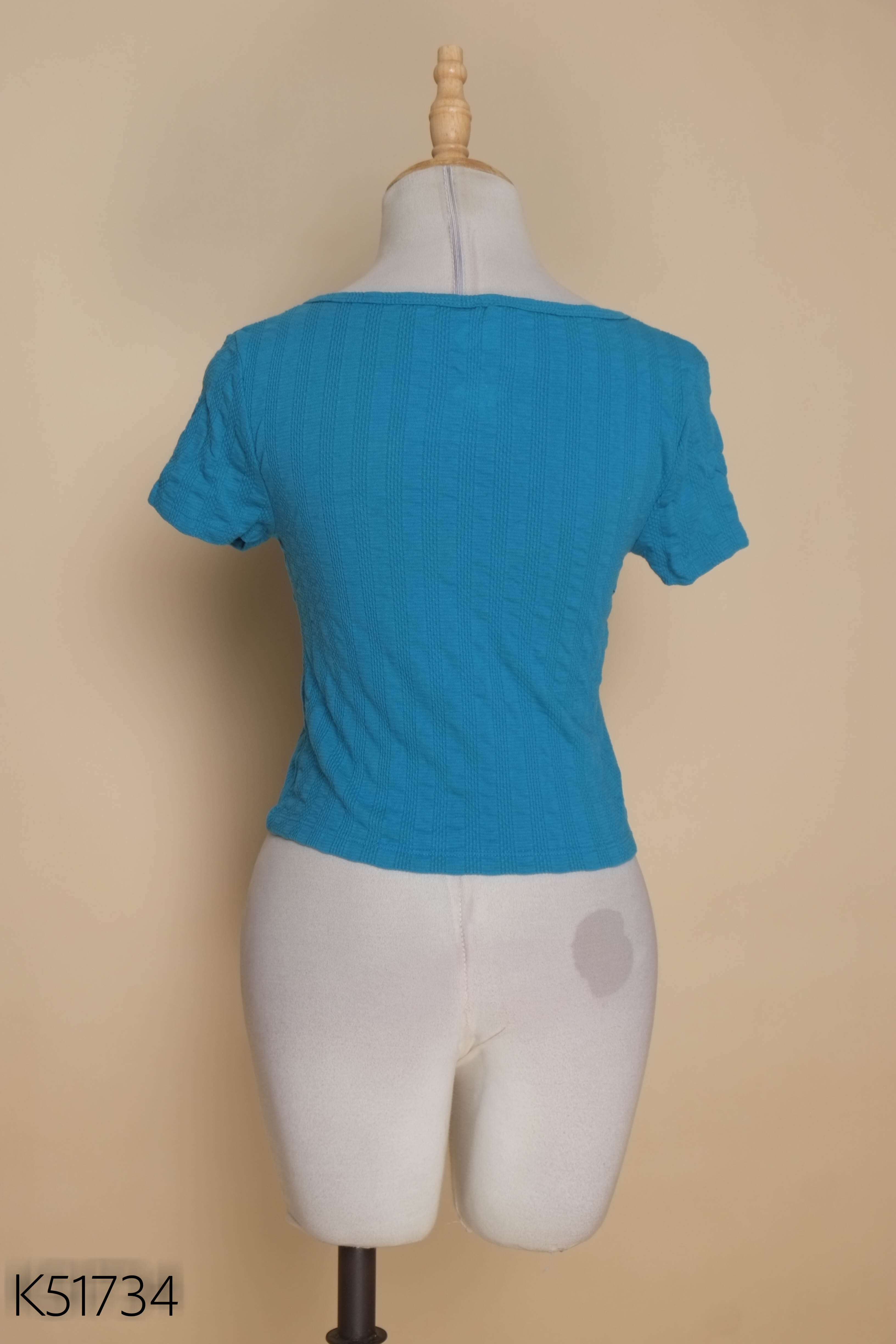 Áo xanh cố vịt SO croptop