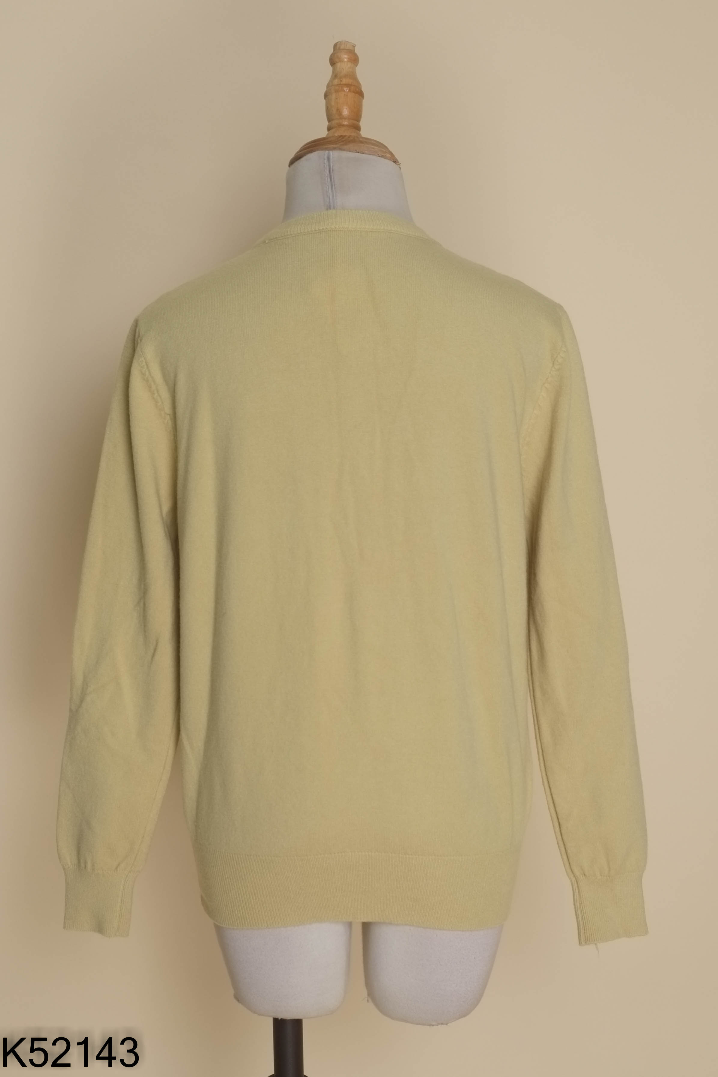 Áo cardigans xanh trơn