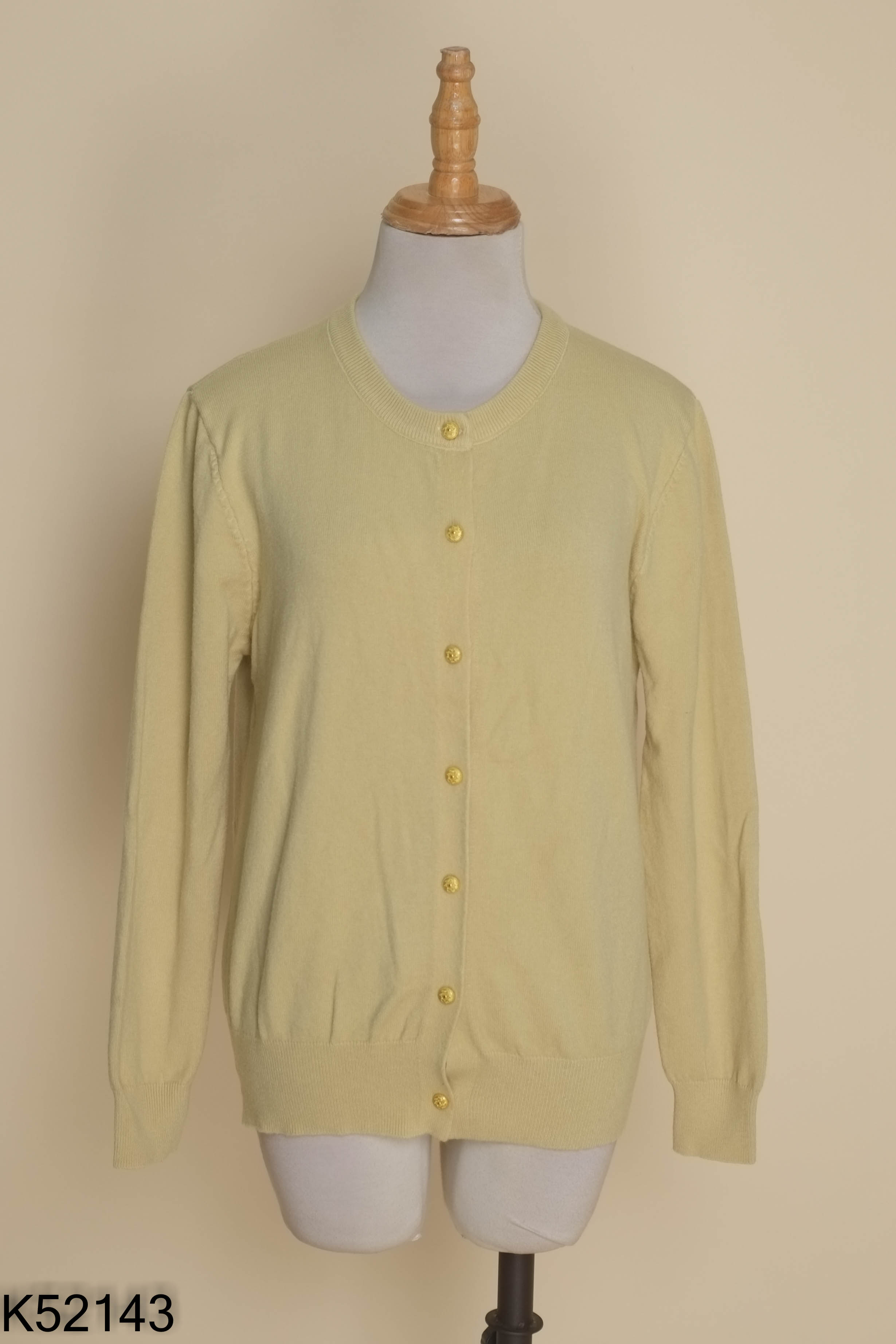 Áo cardigans xanh trơn
