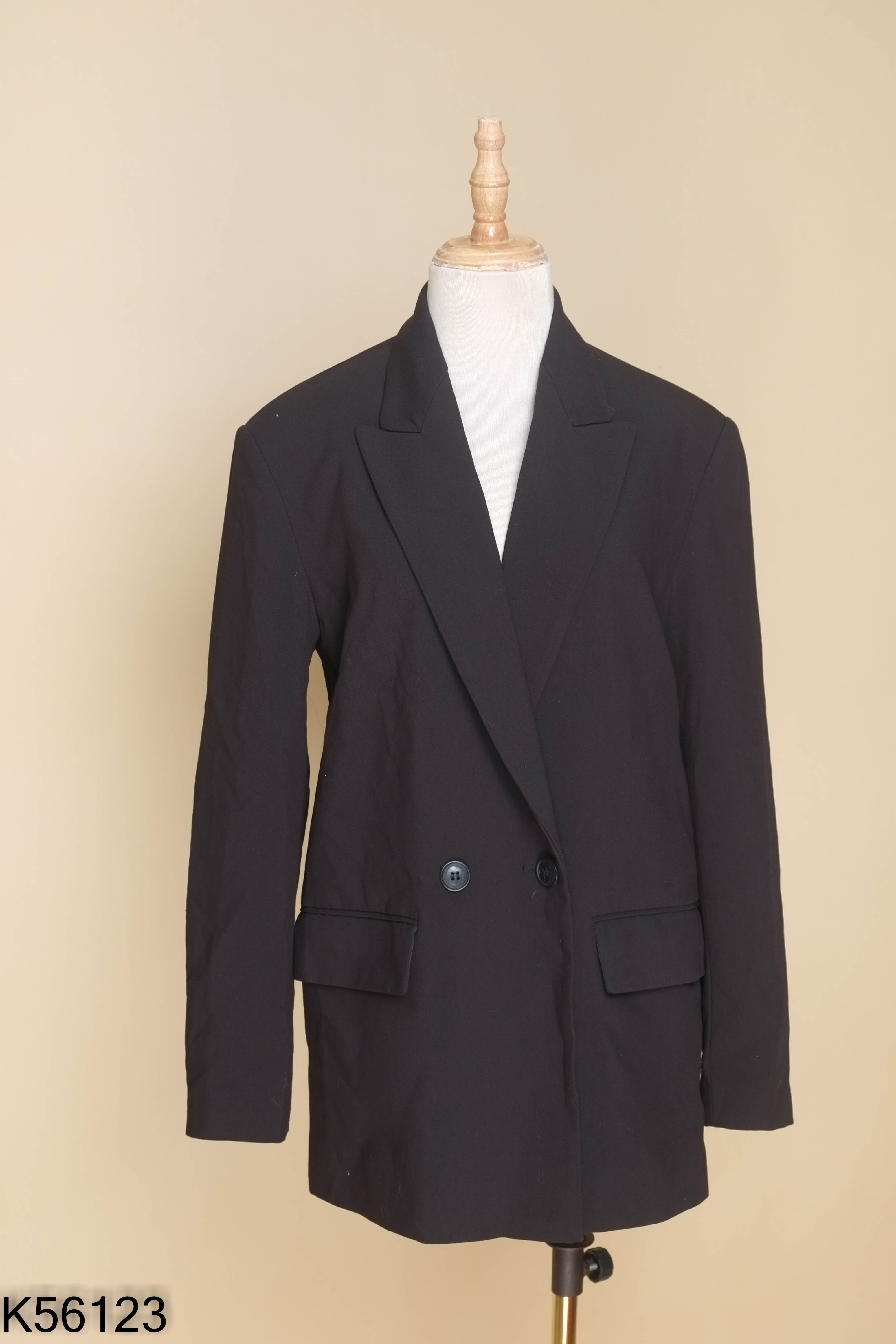 Blazer ZARA đen dáng rộng (xuất dư)