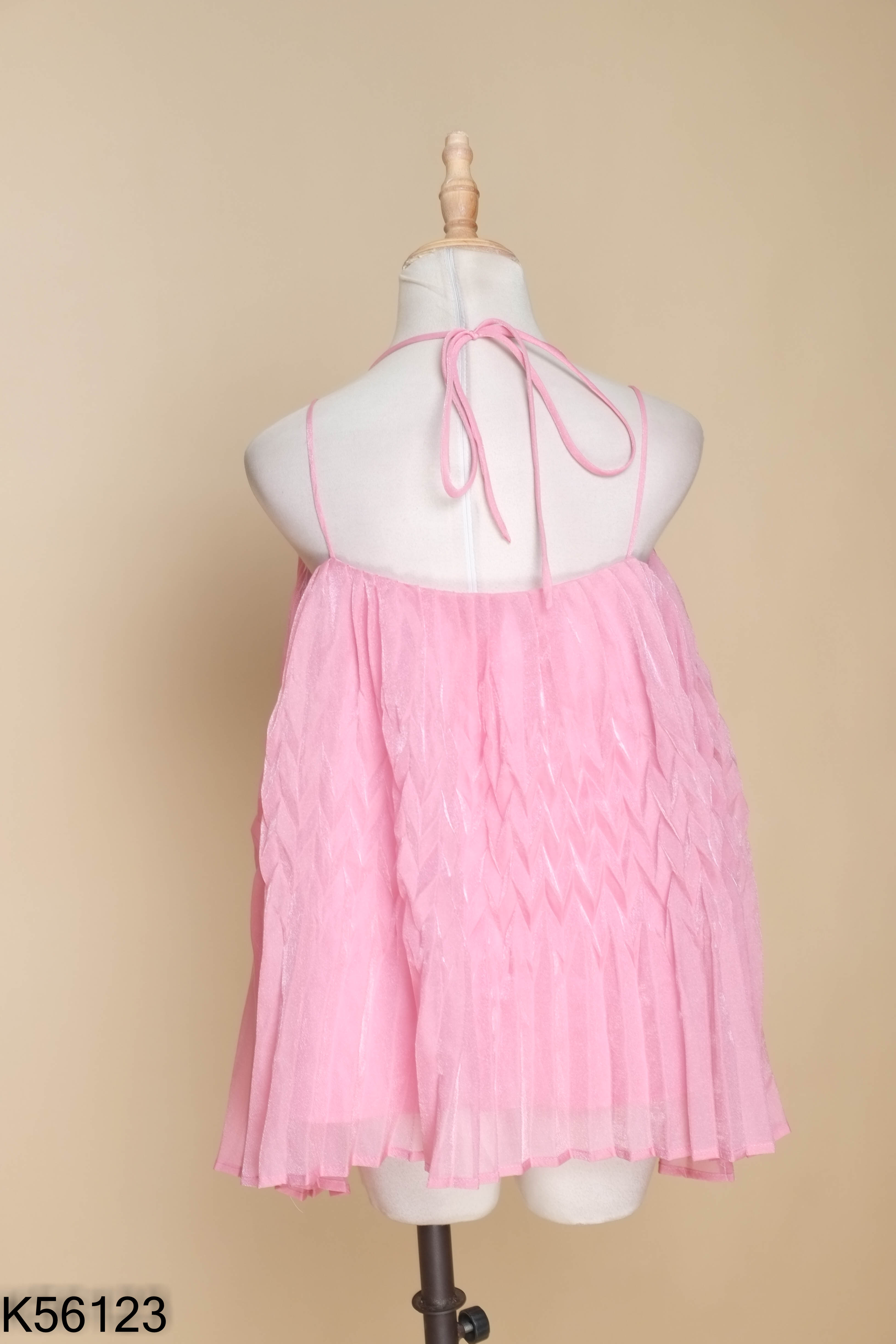 Áo ZARA(xuất) hồng phối dập ly