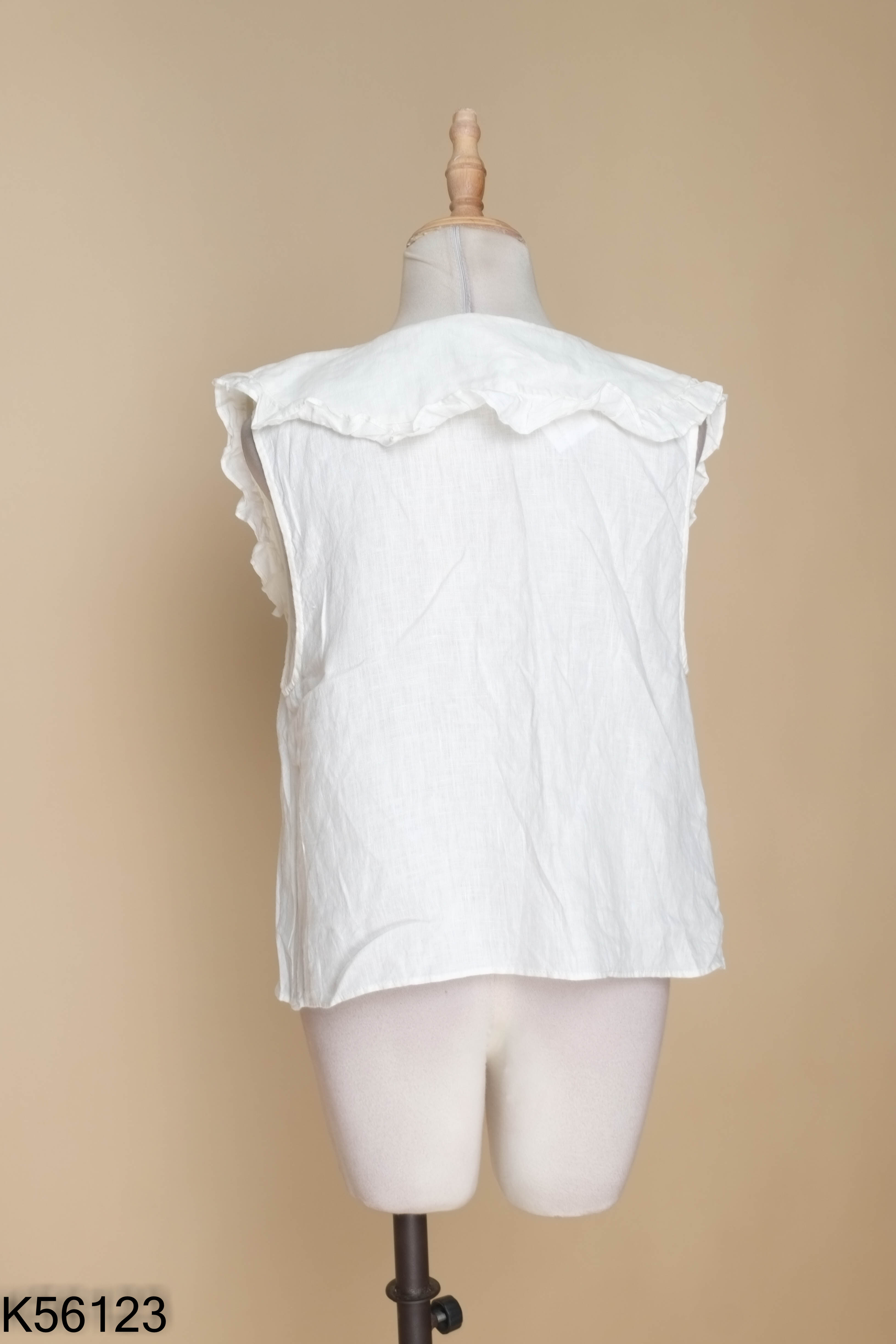 Áo ZARA sơ mi linen trắng