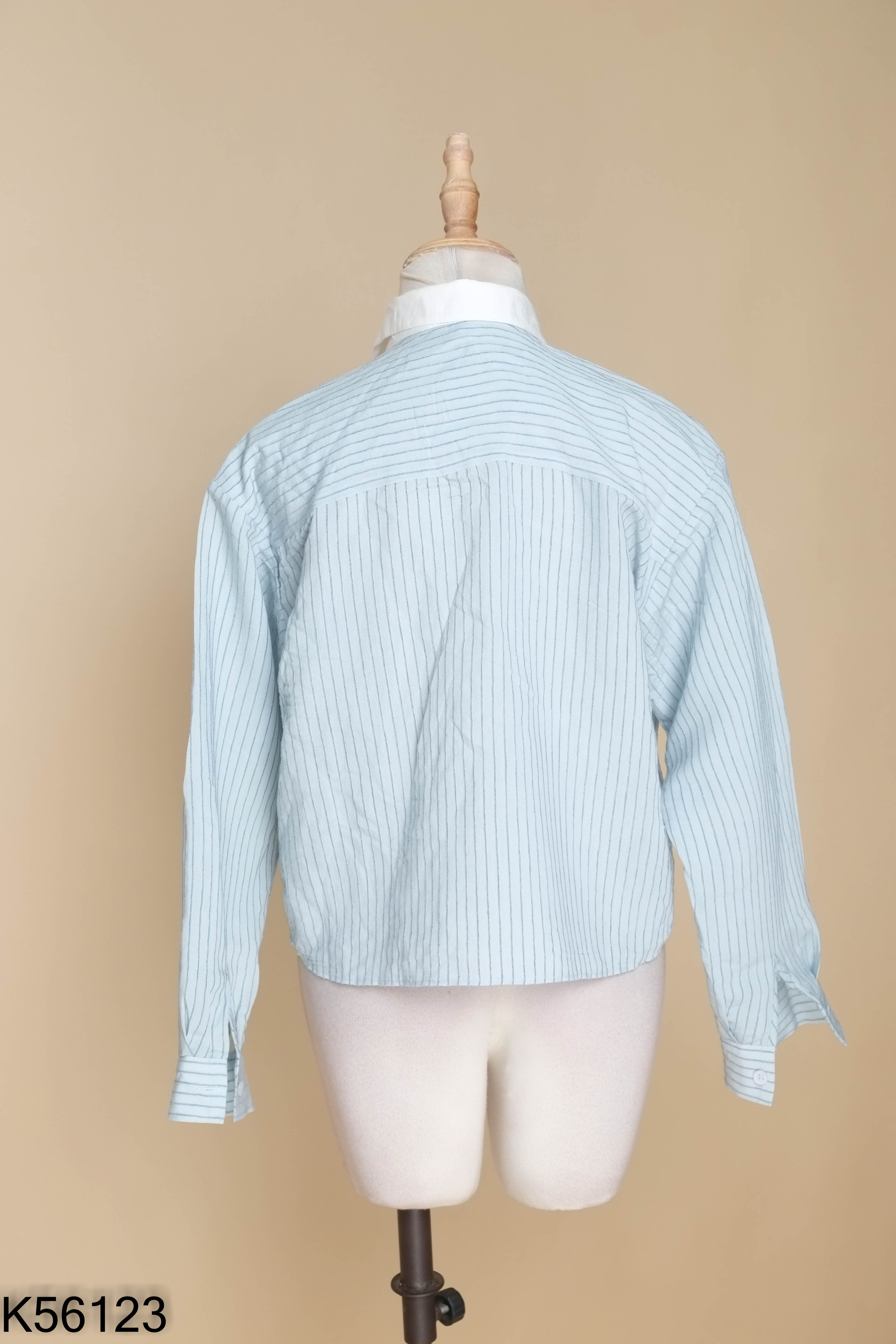 Áo D.CHIC sơ mi xanh sọc