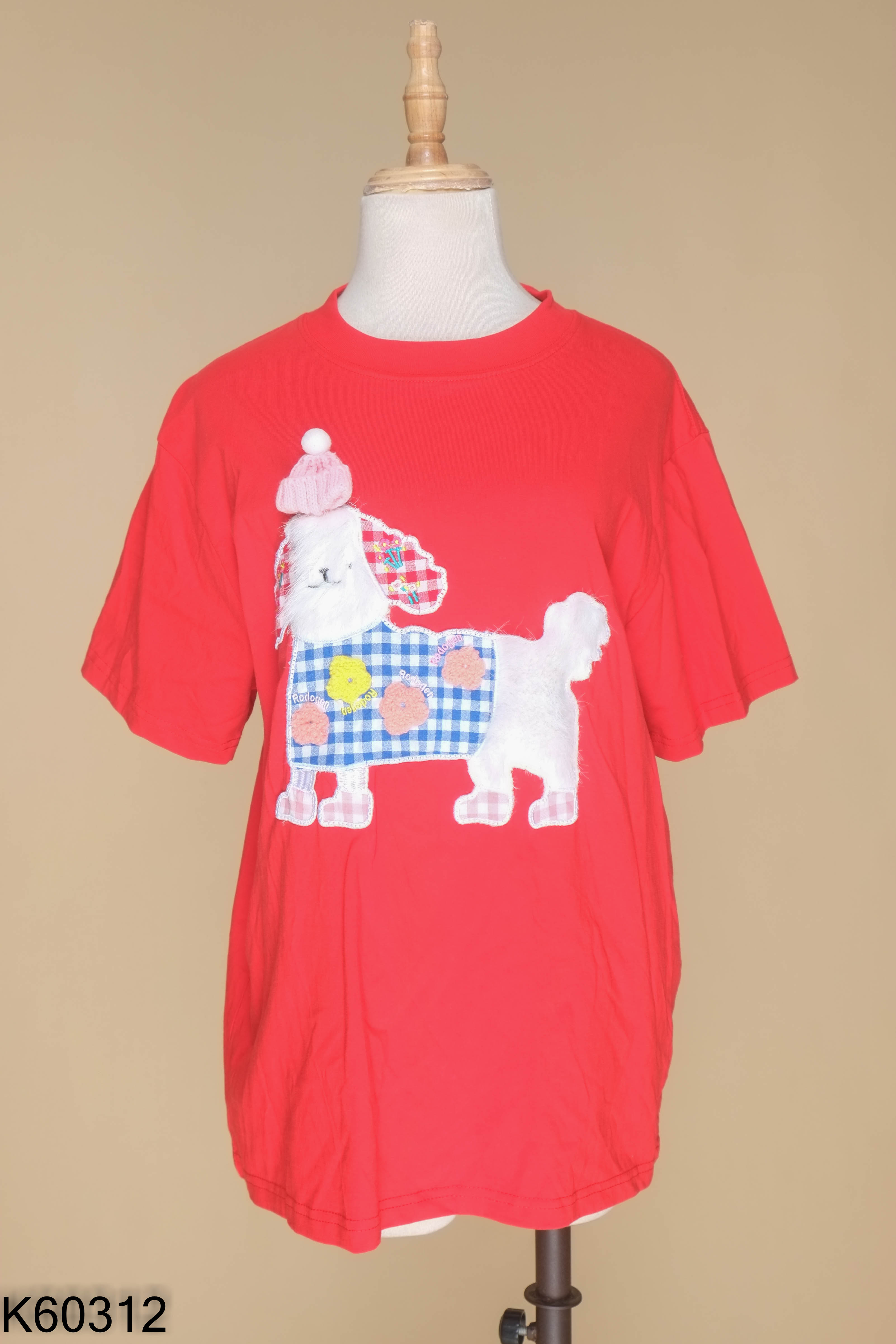 Áo đỏ TULY hình chó