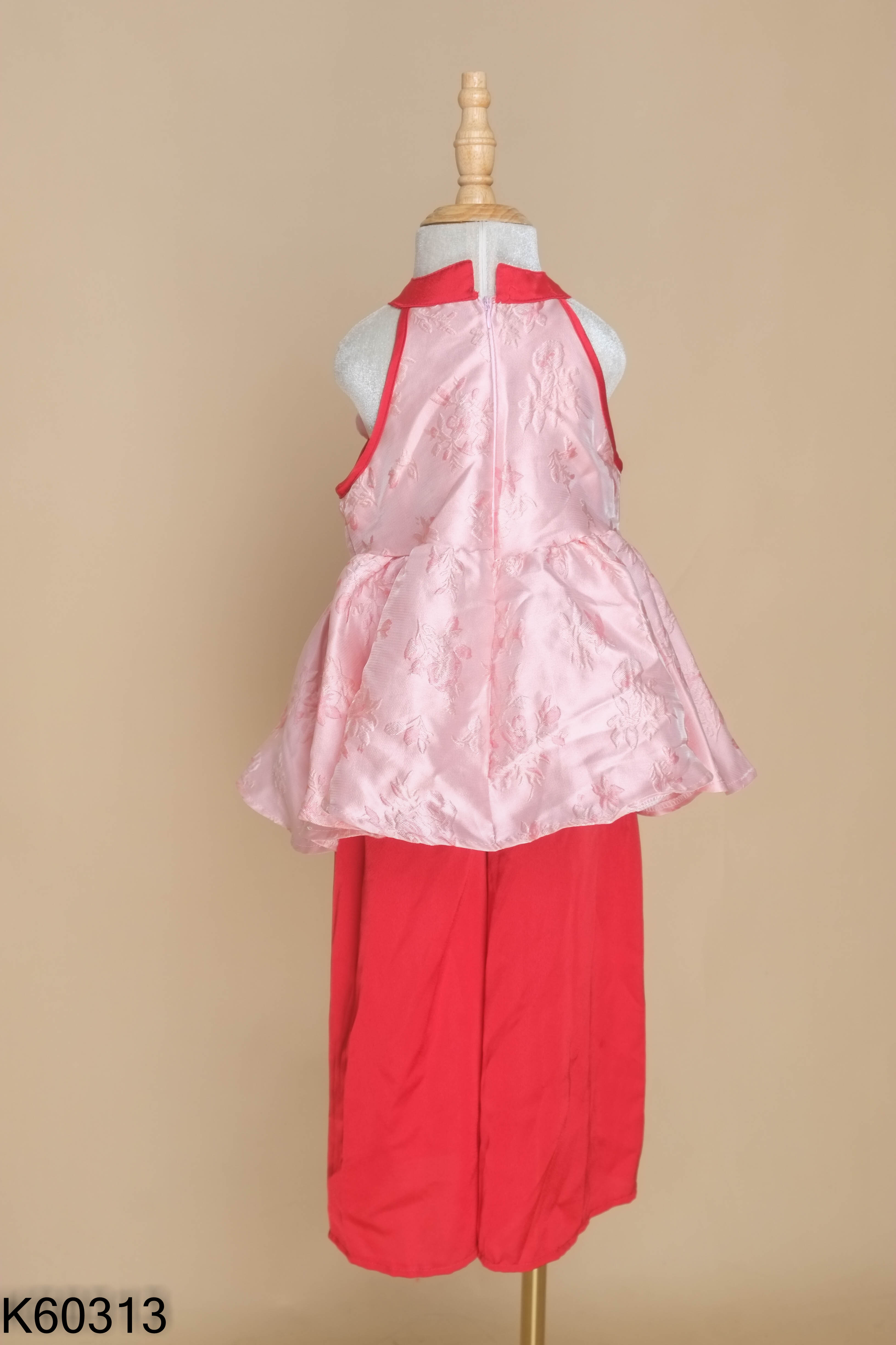 SET Áo yếm hồng viền đỏ + quần đỏ KIDS
