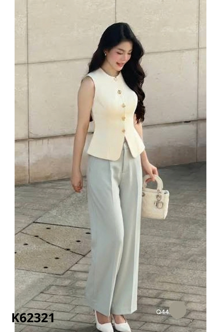 Quần BBSTORE xanh ống rộng