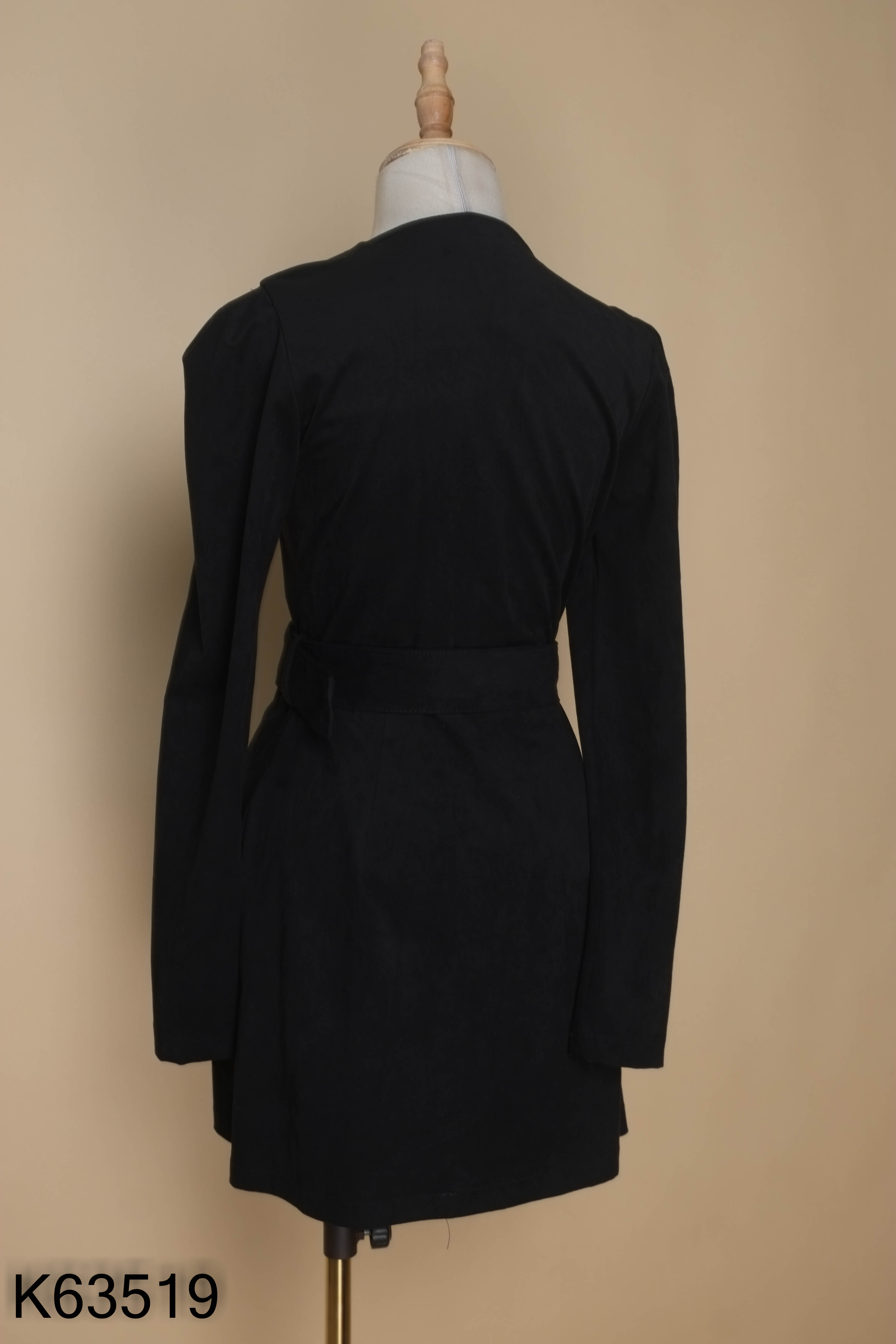 Váy wrap ZARA đen da lộn