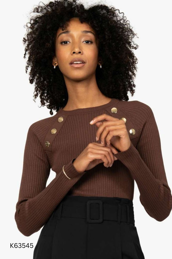 Áo len rêu ZARA cúc vàng