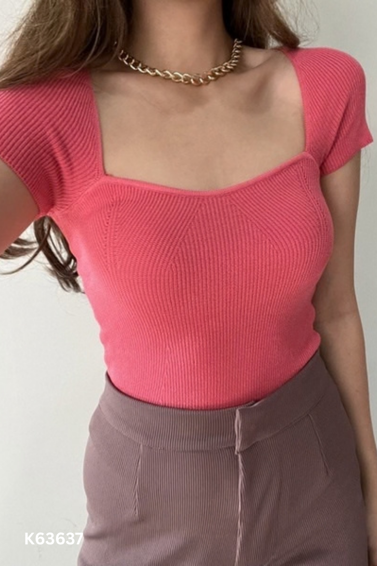 Áo len hồng đỏ